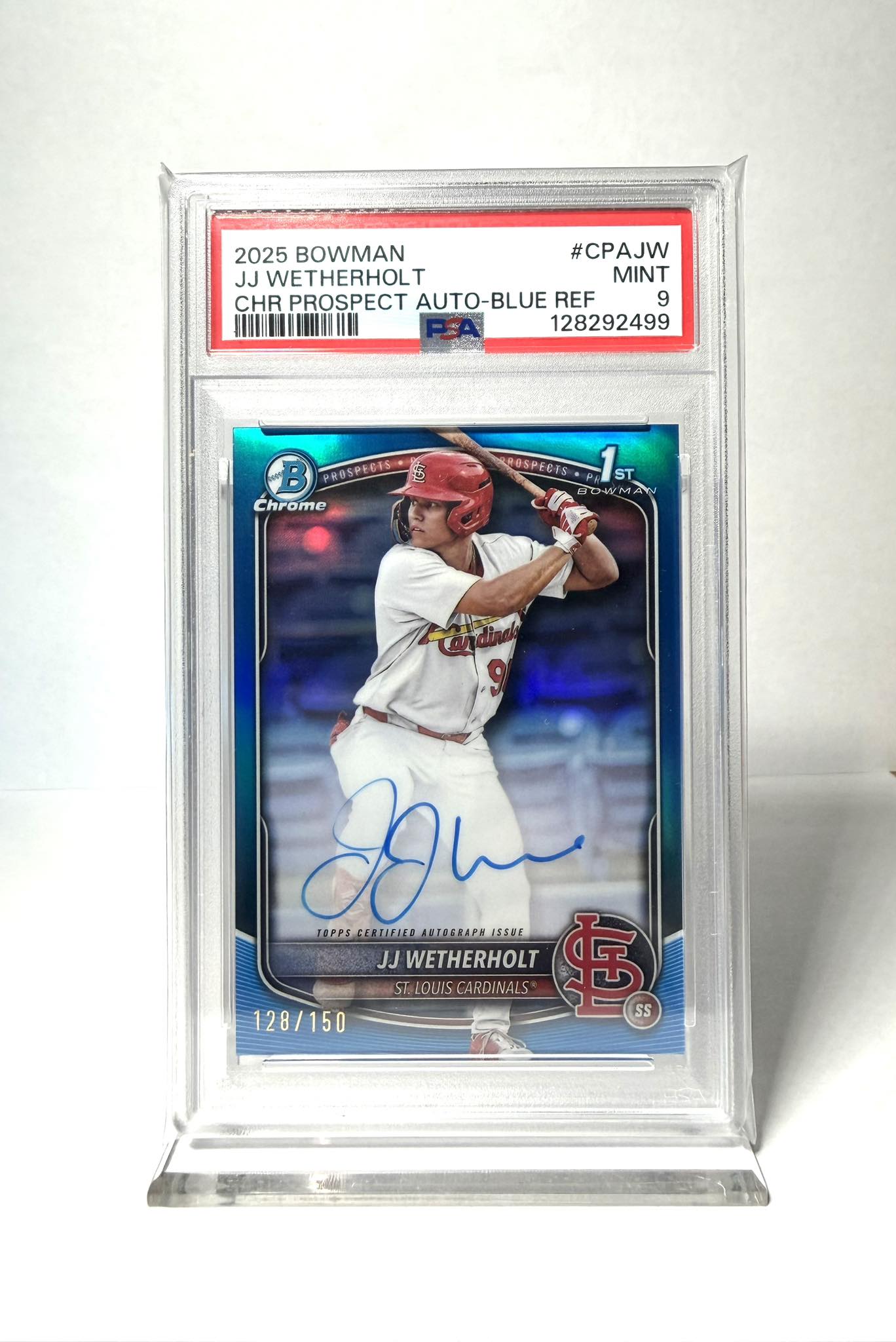 Jj Wetherholt 1st bowman auto /150