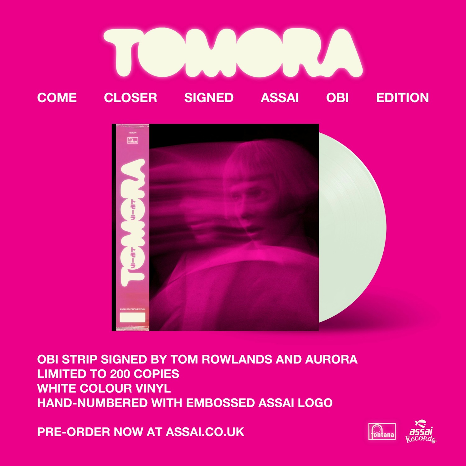 サイン入り TOMORA COME CLOSER トモーラ オーロラ フジロック