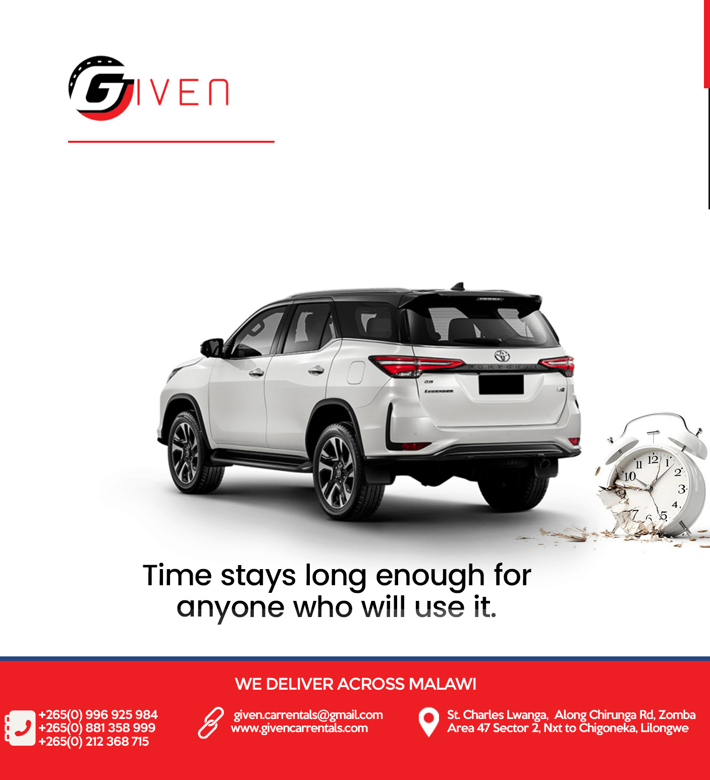 Given Car Rentals