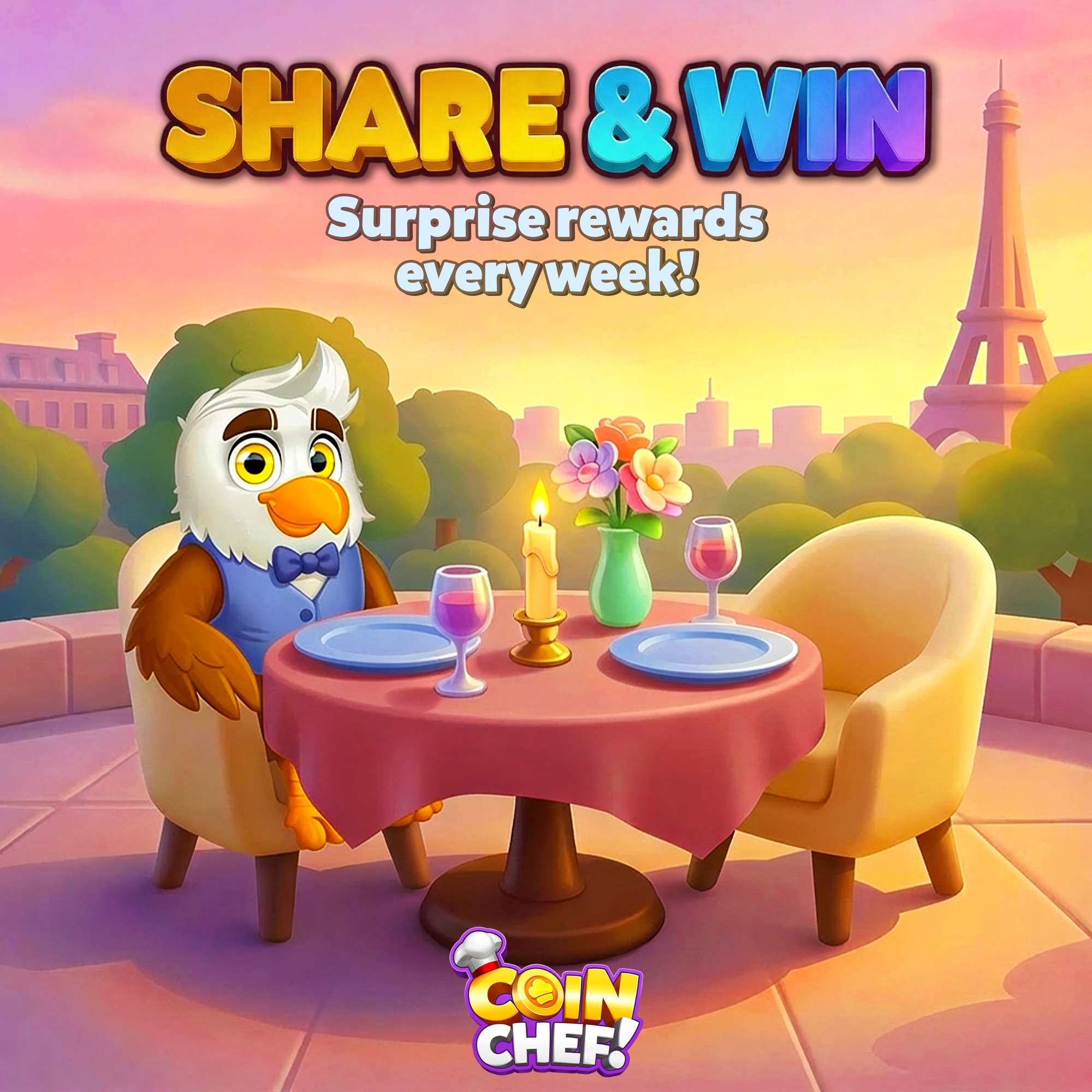 Coin Chef - 💖 𝐖𝐢𝐧𝐠𝐨 𝐢𝐧𝐯𝐢𝐭𝐞𝐬 𝐲𝐨𝐮 𝐭𝐨 𝐚 𝐥𝐨𝐯𝐞𝐥𝐲 𝐝𝐚𝐭𝐞 𝐭𝐨 𝐬𝐡𝐚𝐫𝐞... | Facebook