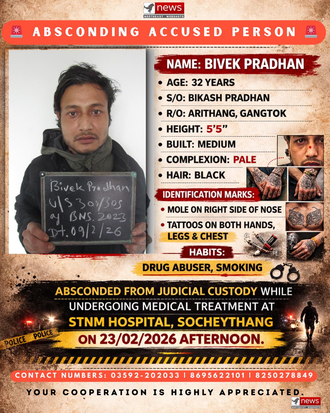 🚨 ABSCONDING ACCUSED PERSON 🚨 NAME:... - Northeast Webshots | Facebook