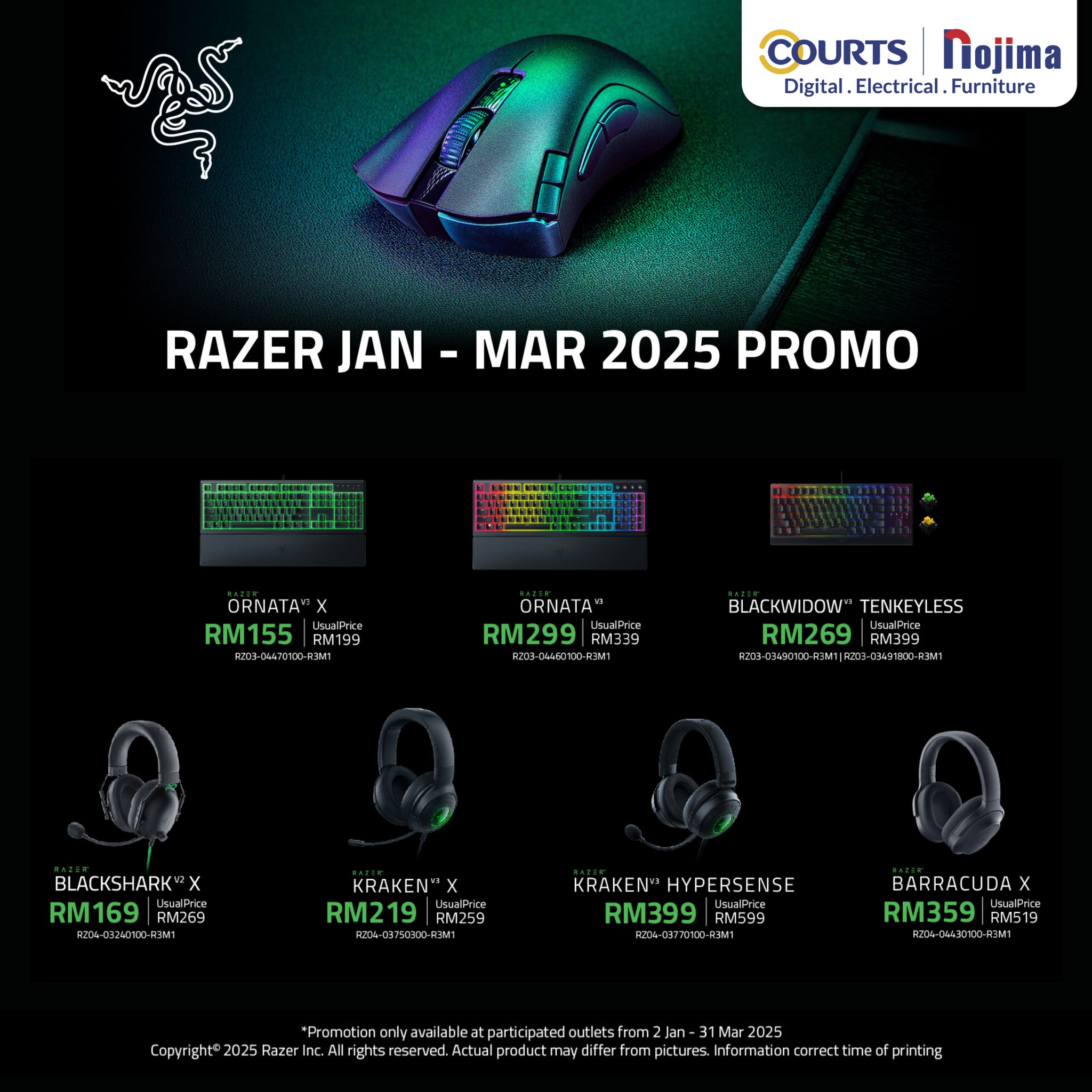 COURTS - 🎮 New Year, New Gear: RAZER Fans, It’s Time to... | Facebook