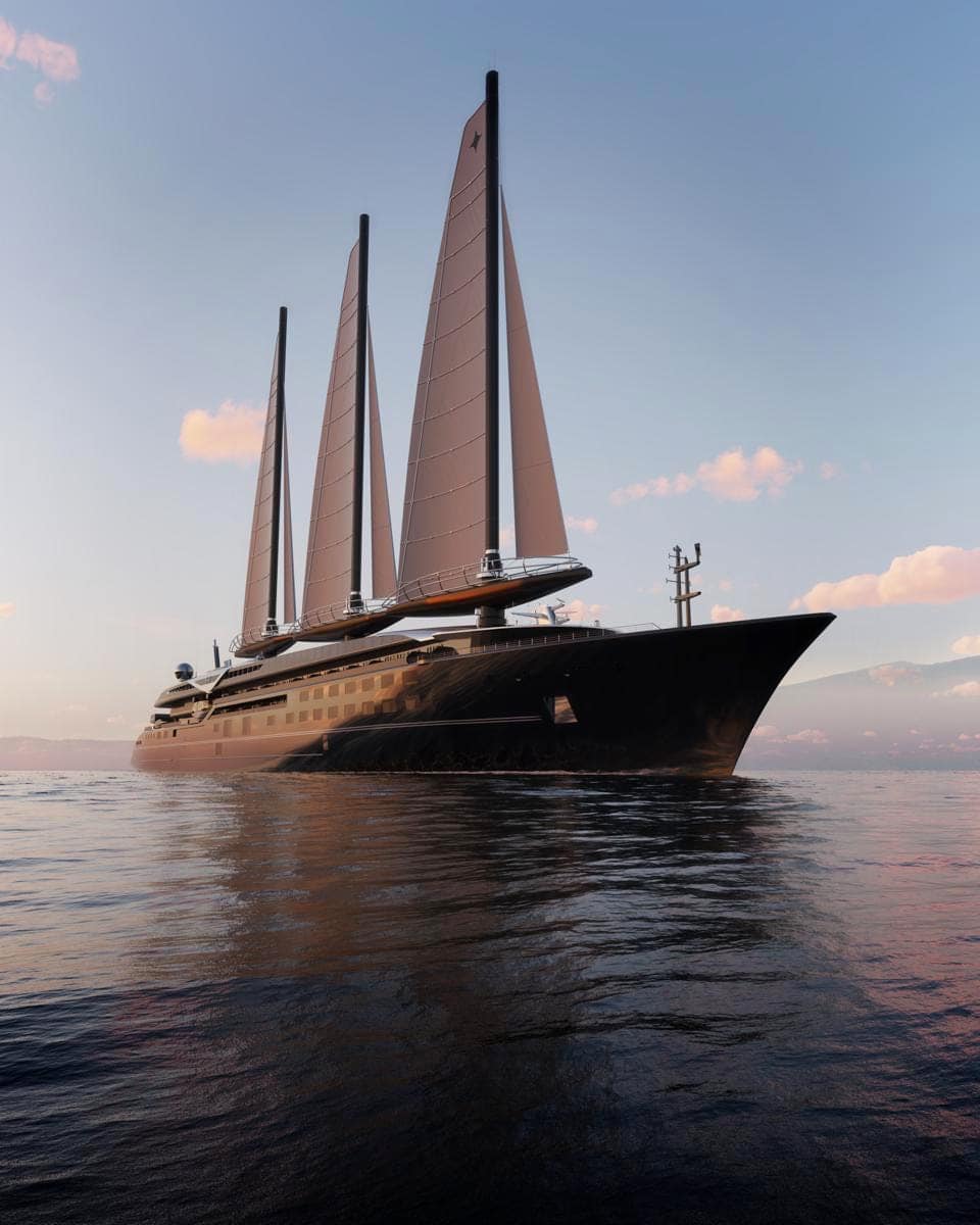 The world's largest sailing yacht has officially hit the water