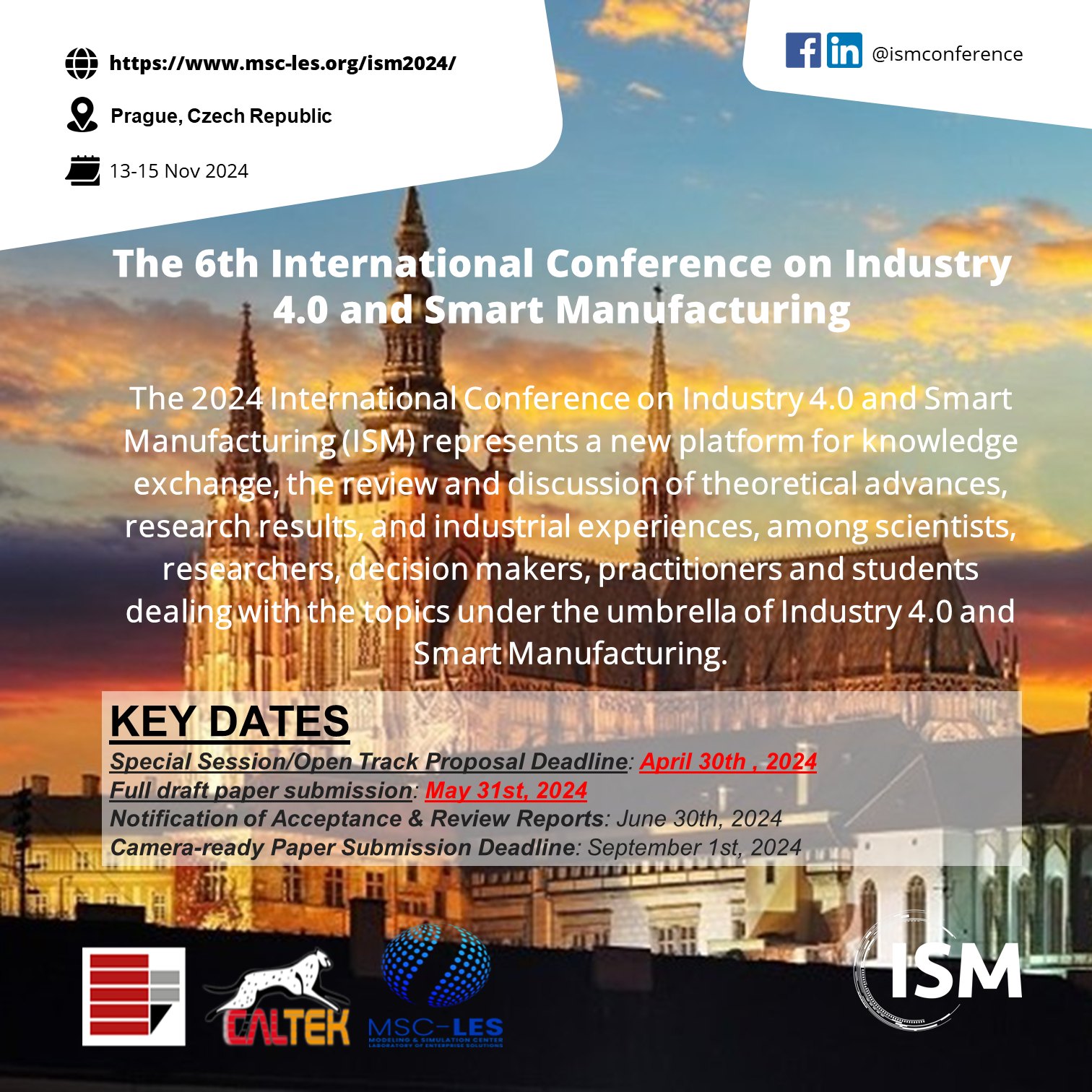 International Conference on Industry 4.0 and Smart Manufacturing - ISM