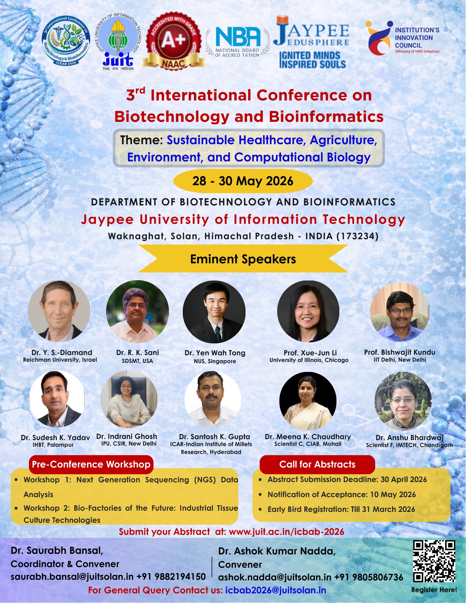 3rd International Conference on Biotechnology and Bioinformatics (ICBAB ...