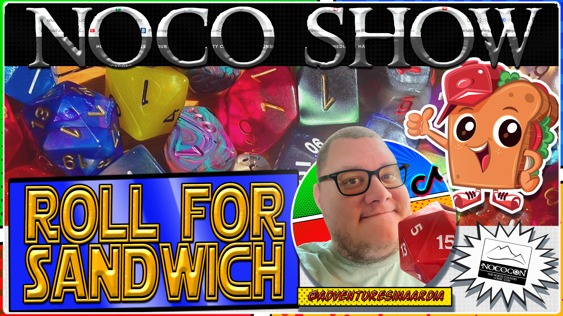 Nococon - This week: Roll For Sandwich! Join us live at 5...