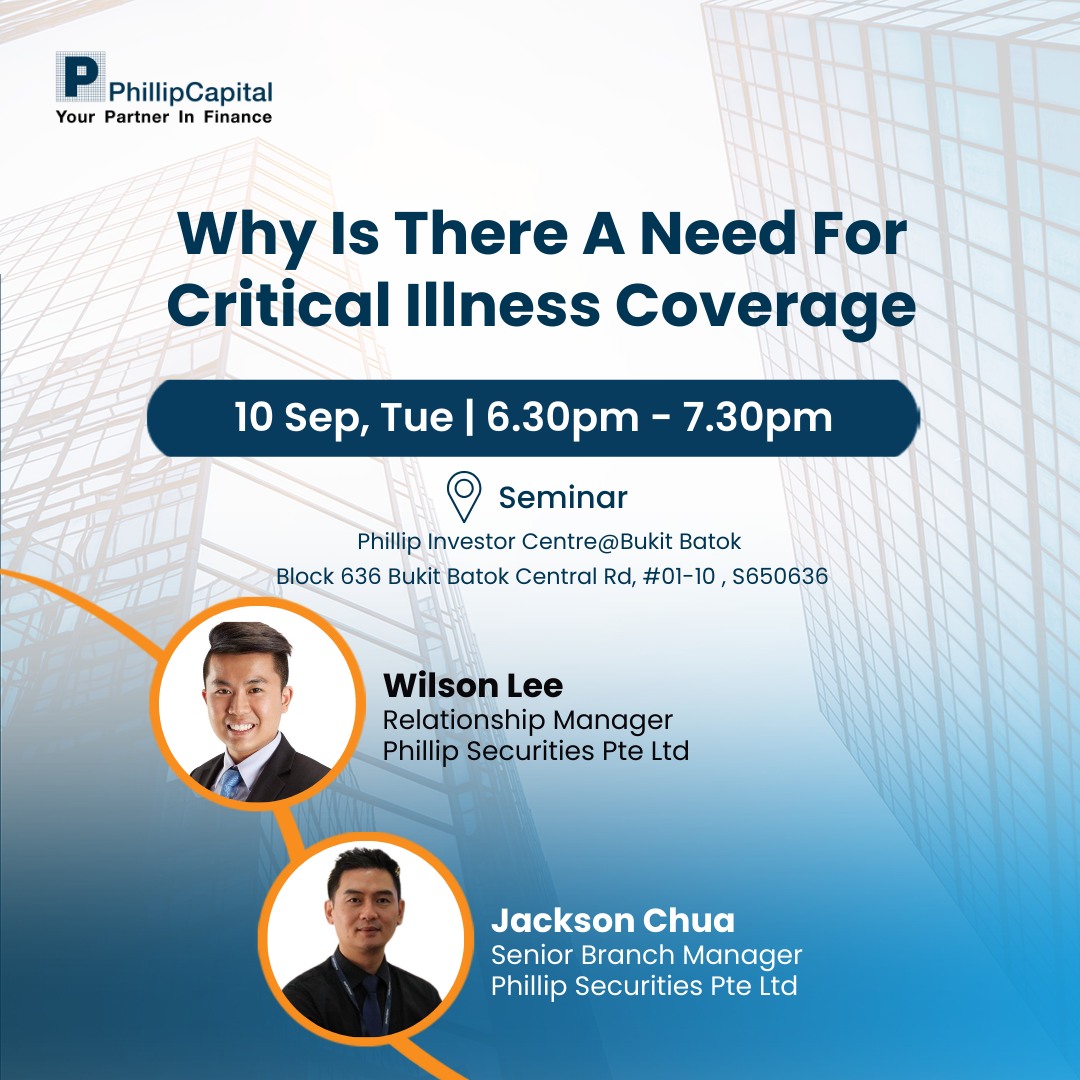 PhillipCapital - Join us in this seminar on 10 Sep, Tue at... | Facebook