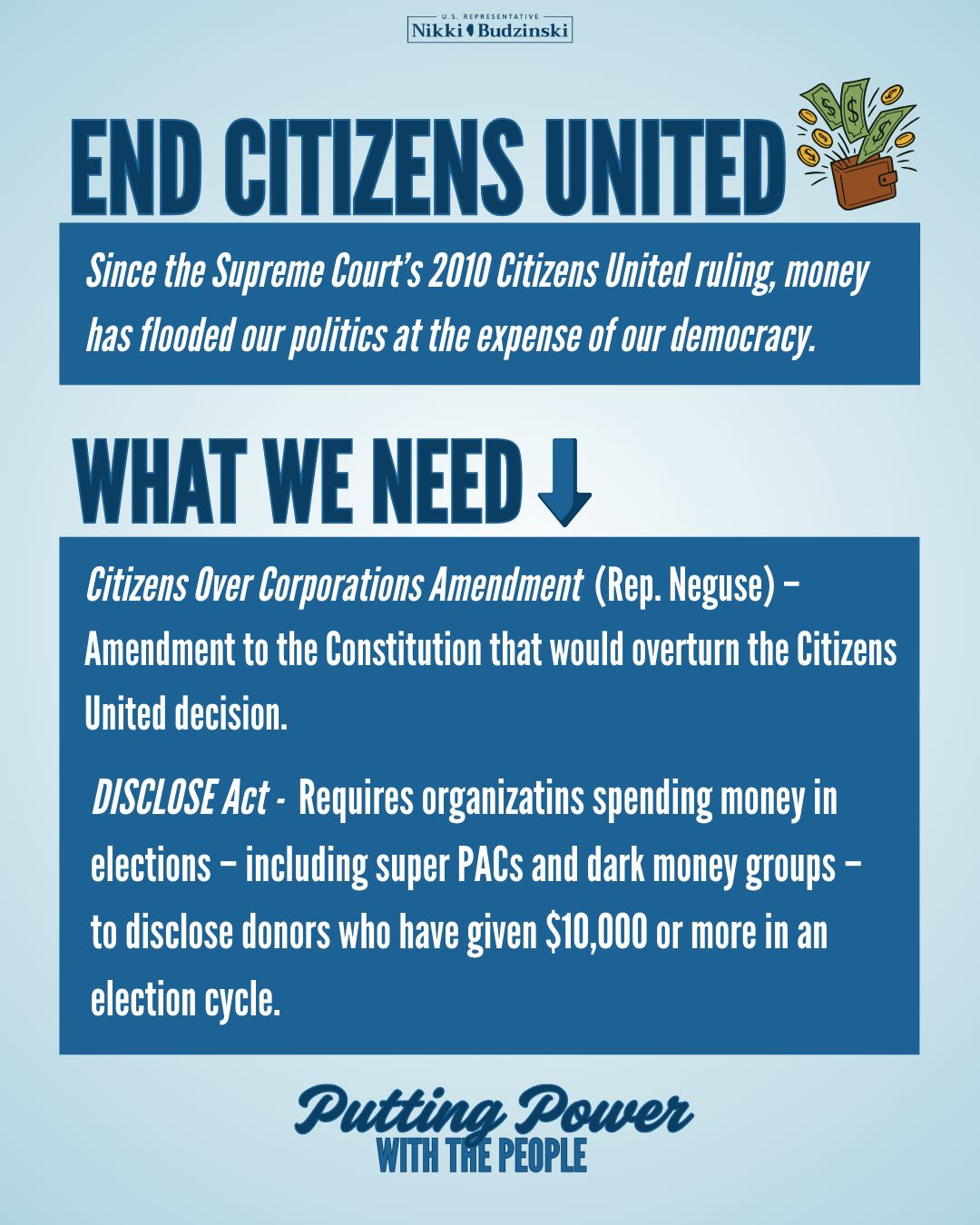 Elected leaders must be... - Congresswoman Nikki Budzinski | Facebook