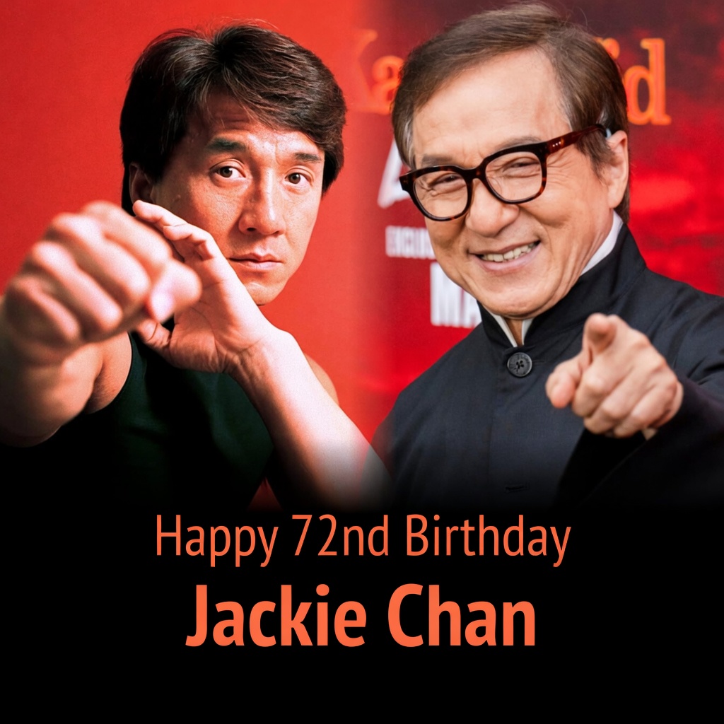 Have a Great Day. ❤️ You All. 成龍 Jackie Chan in 80's.