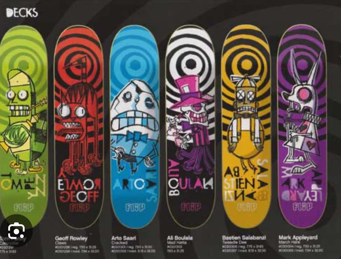 What year is Flip Ali Boulala skateboard deck from?