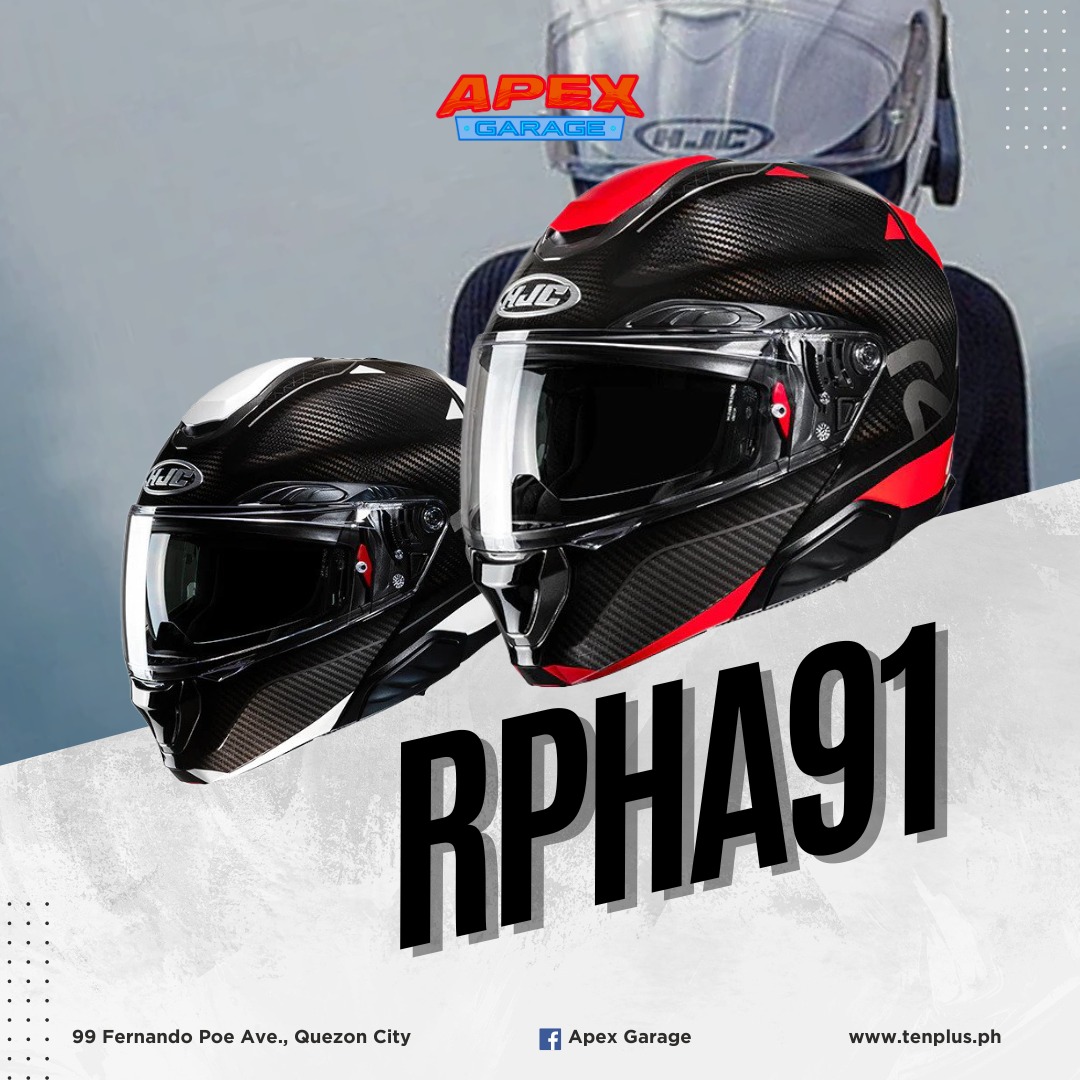 The all NEW RPHA 91 Carbon Modular helmet offers lightweight and