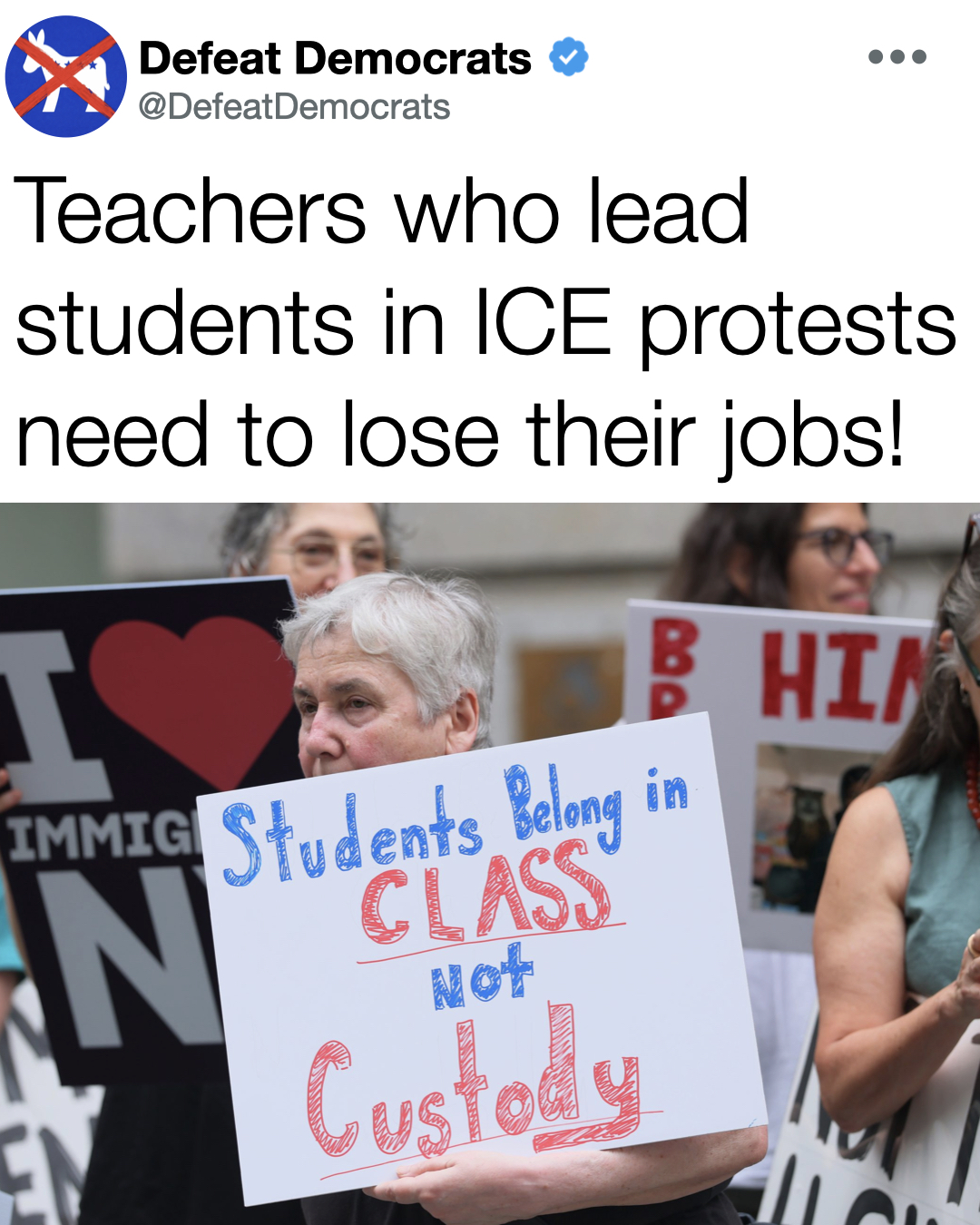 Red - Teachers who drag impressionable students into political protests ...
