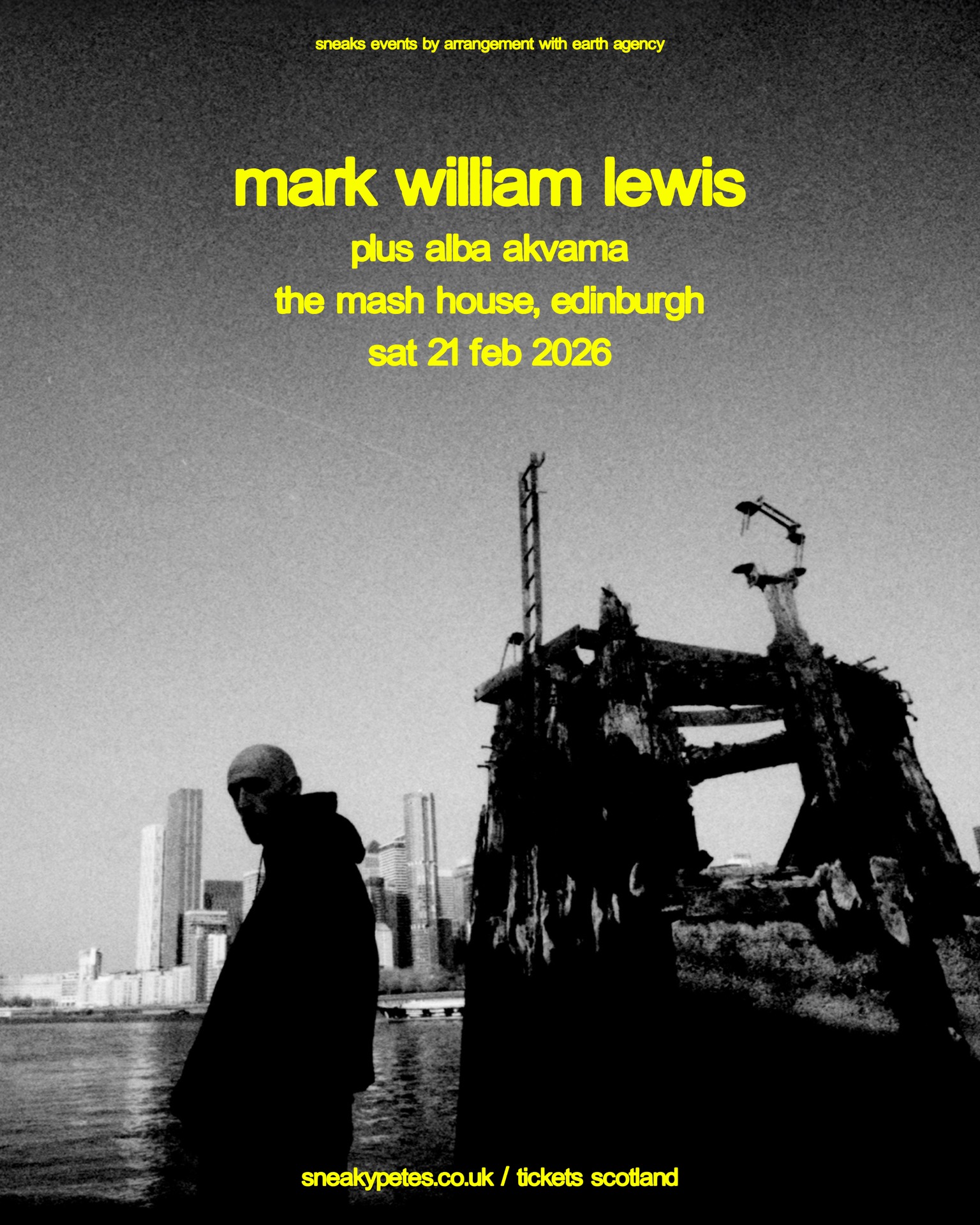 ALBA AKVAMA will support the incredible Mark William Lewis at The 