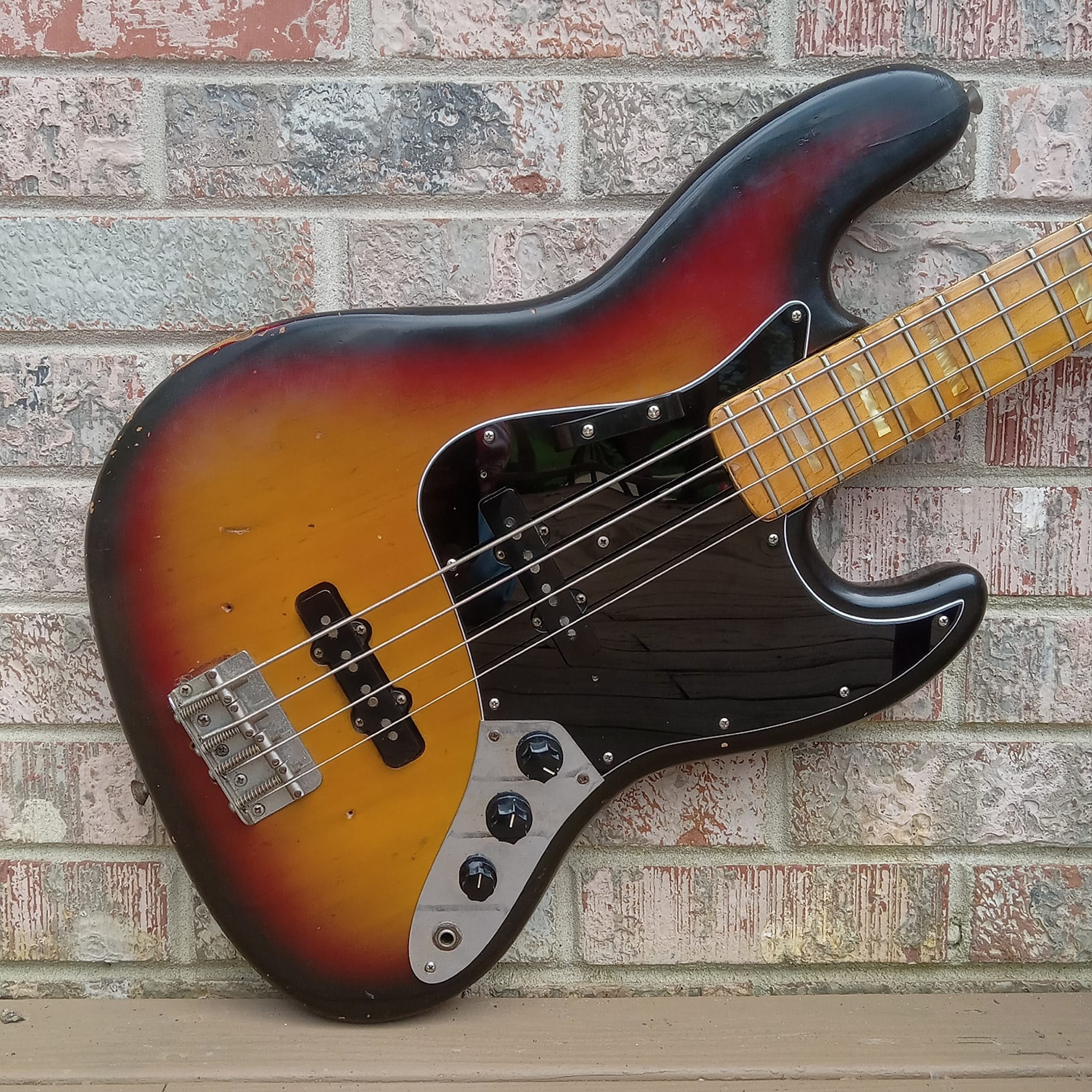 A vintage 1974 Fender Jazz Bass