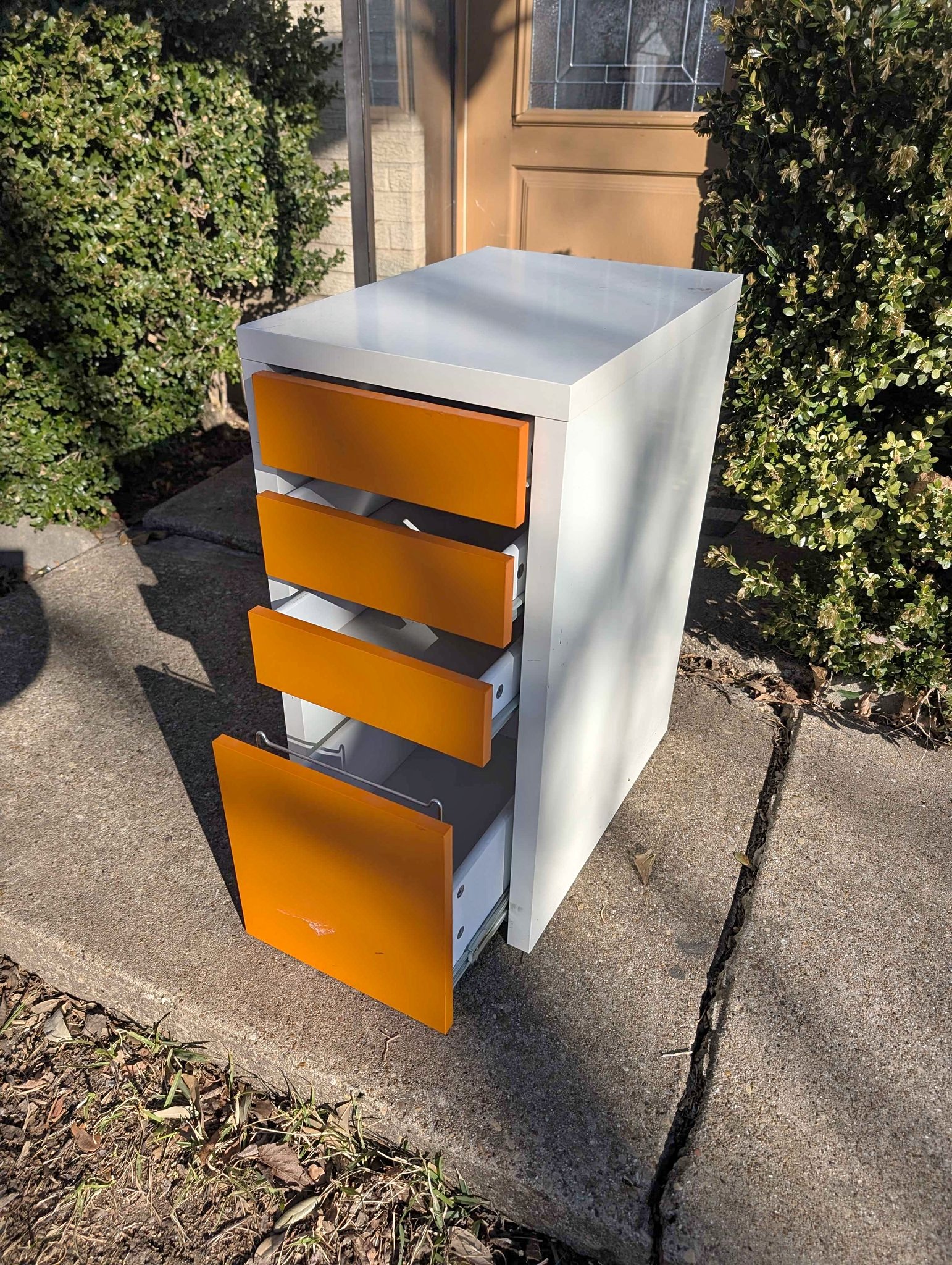 Wooden Ikea MICKE Drawer unit with drop-file storage - Storage Drawers ...