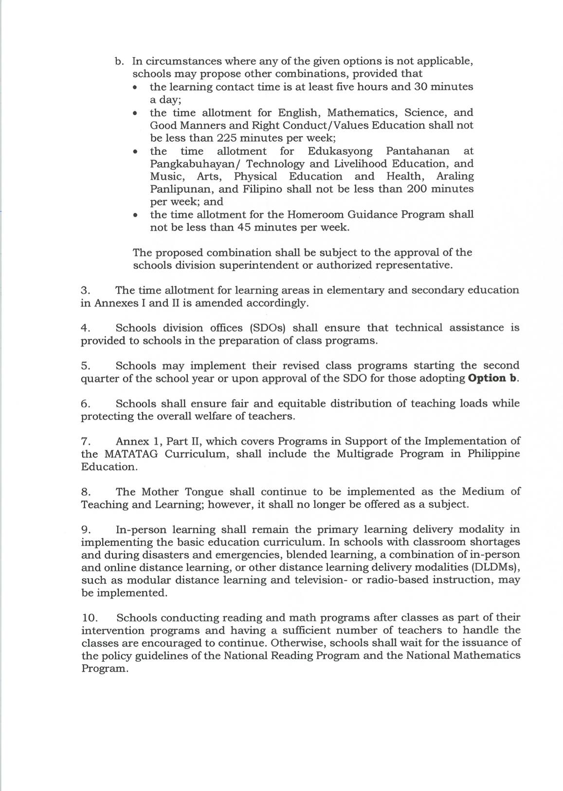 Amendment to DepED Order... - Taga DepEd Ako Science Grade 6 | Facebook