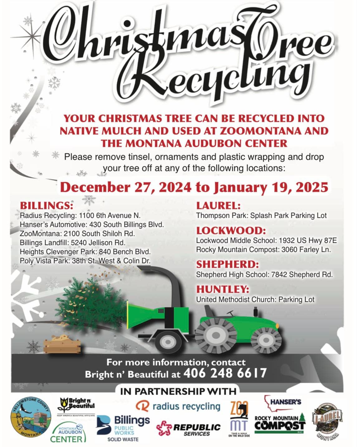 City - 🎄♻️It's Christmas tree recycling time with Bright n' Beautiful ...
