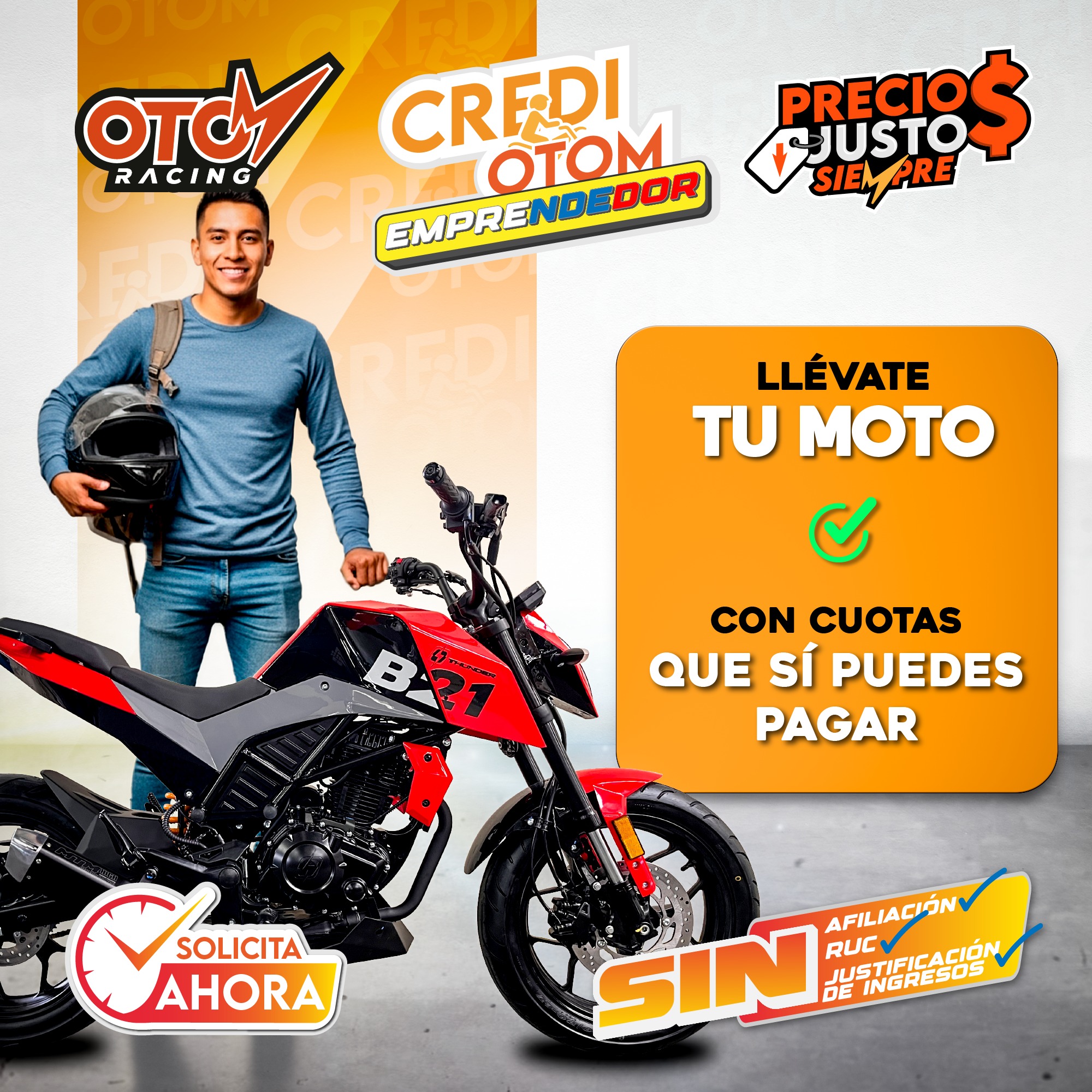 Otom Racing - 💼⚡ Moto nueva para tu emprendimiento, sin... | Facebook