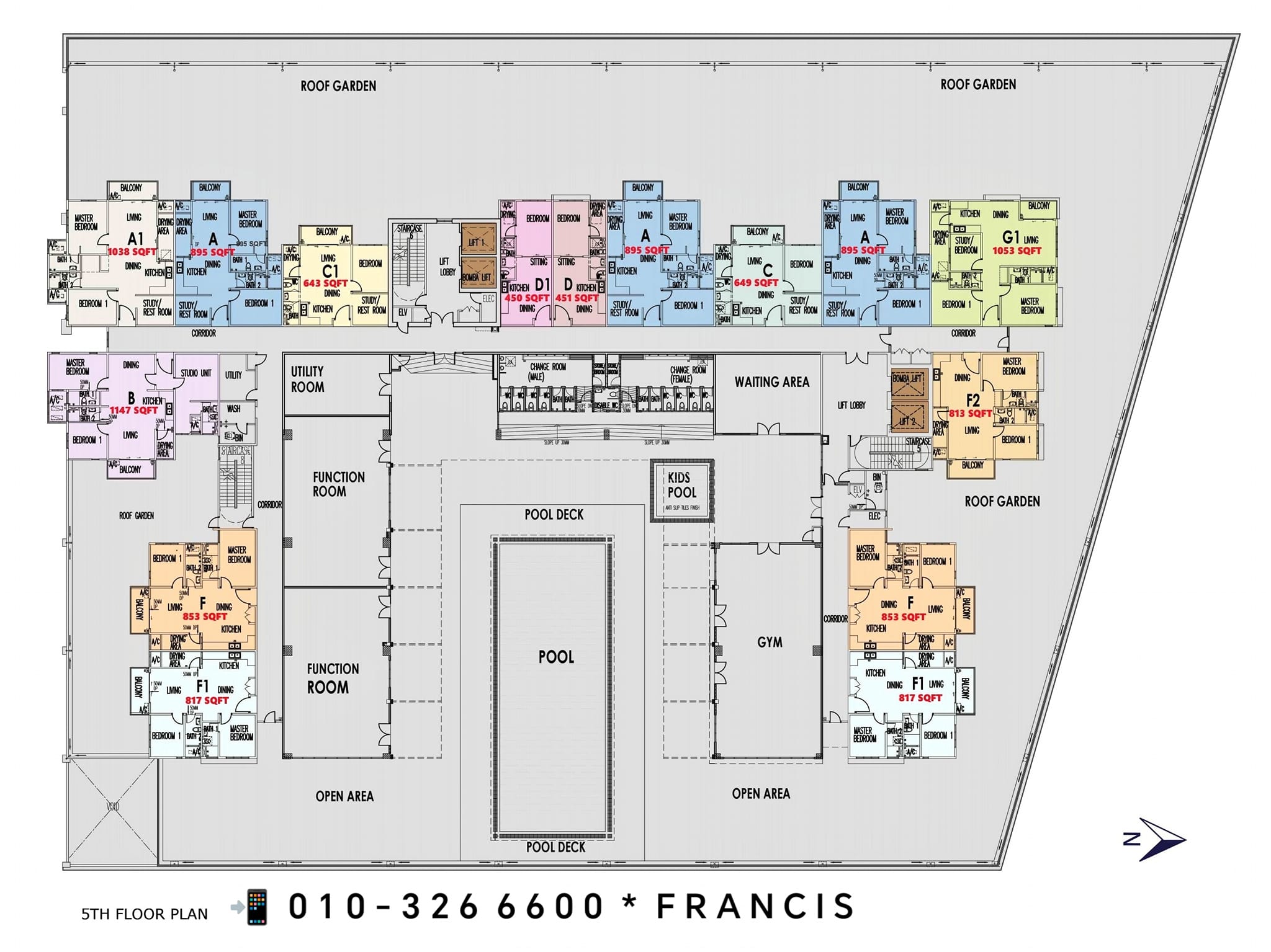 Kuching - 🏫 Kiinz Residence @ King's Center 📌 18 storeys consist 20 ...