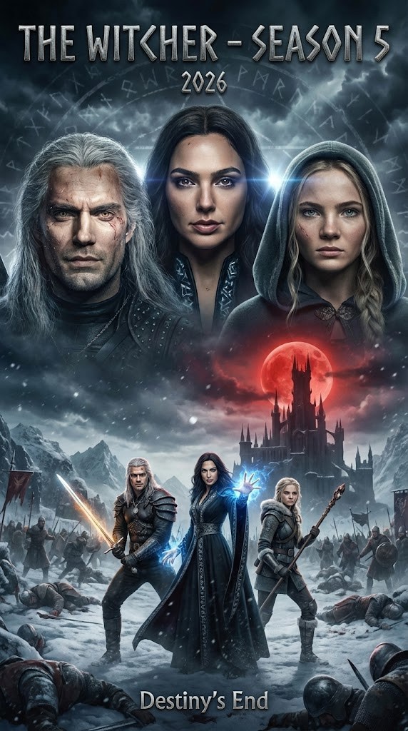 Cinema - 🎬 THE WITCHER - SEASON 5 (2026) 👉 Starring: Henry Cavill, Gal ...