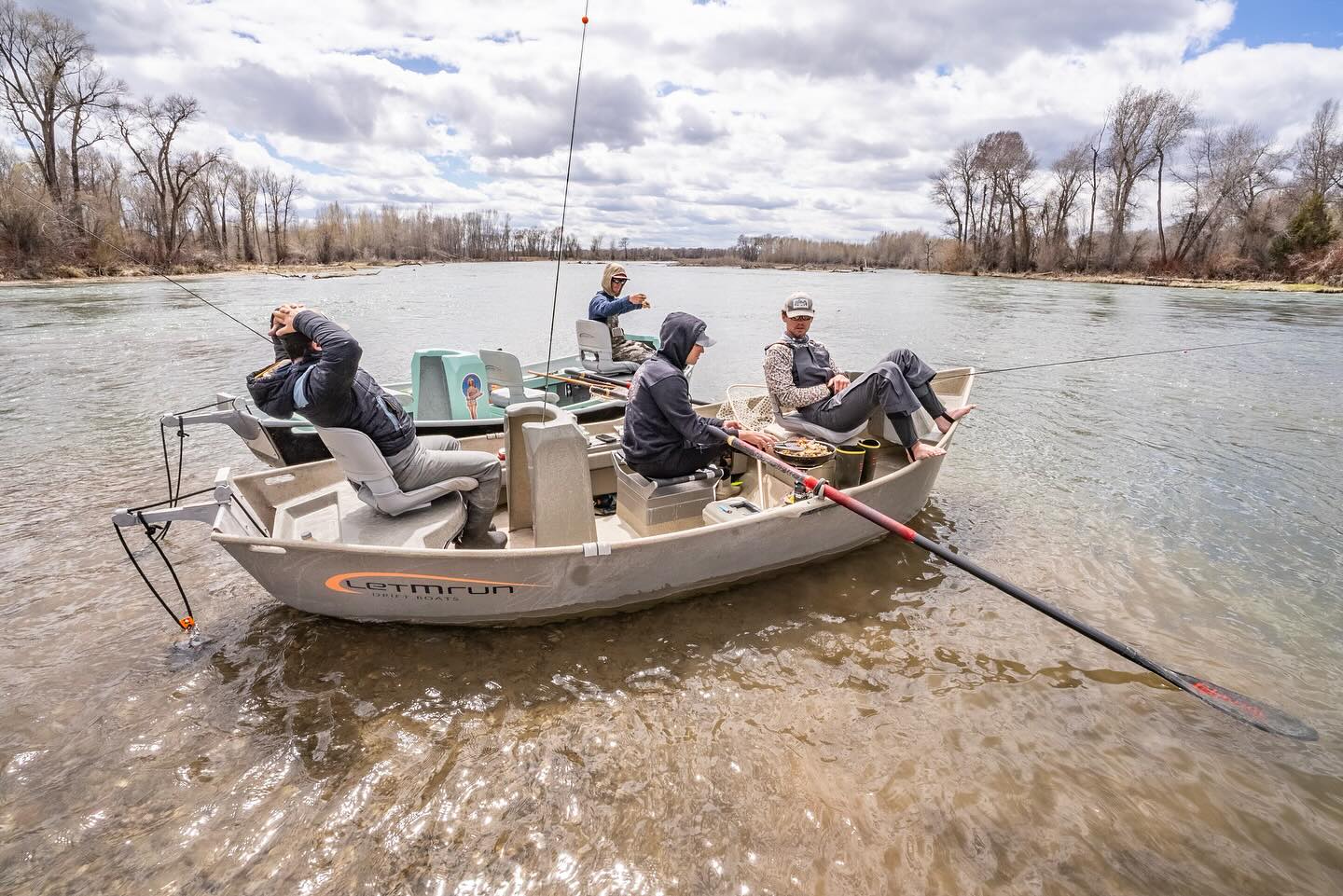 Little shore lunch with the boys is... - LETMRUN Drift Boats | Facebook