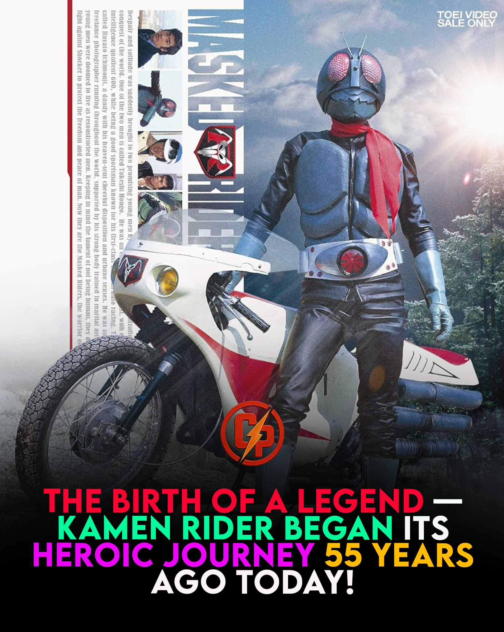 On this day in 1971, Kamen Rider premiered on ANN, launching one