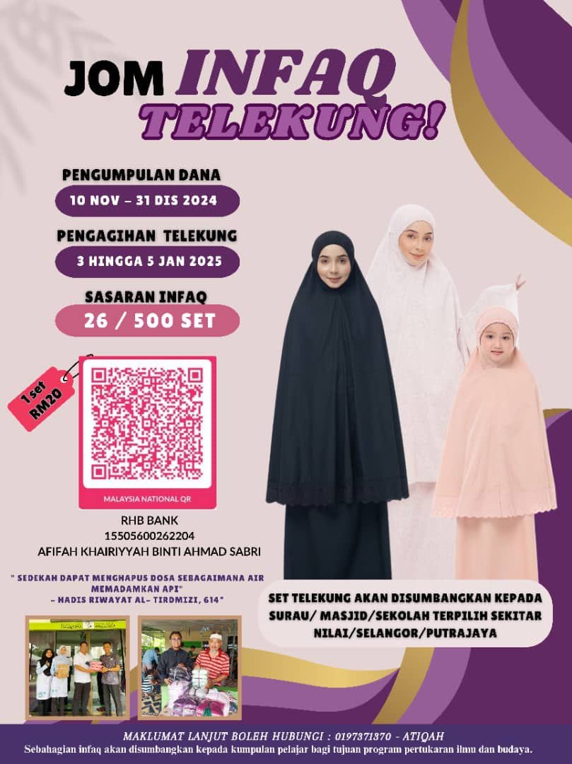 Penduduk Nilai & Sepang | *JOM INFAQ TELEKUNG 🧕🏻* | Facebook