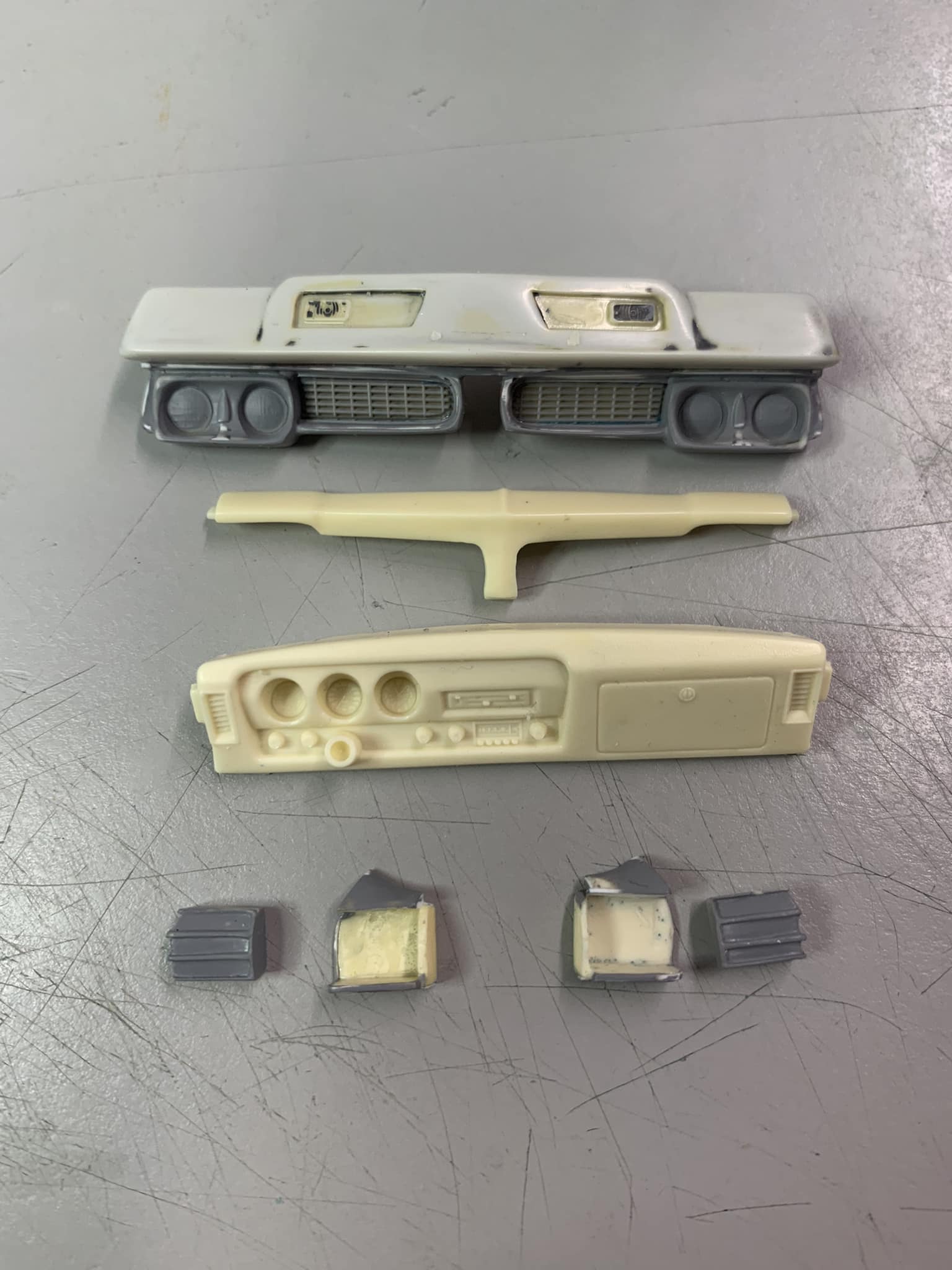 1970 GTO LeMans Front Bumper To Core Support Filler – ABS Plastic, Black (The Parts Place Inc. BP1324G)