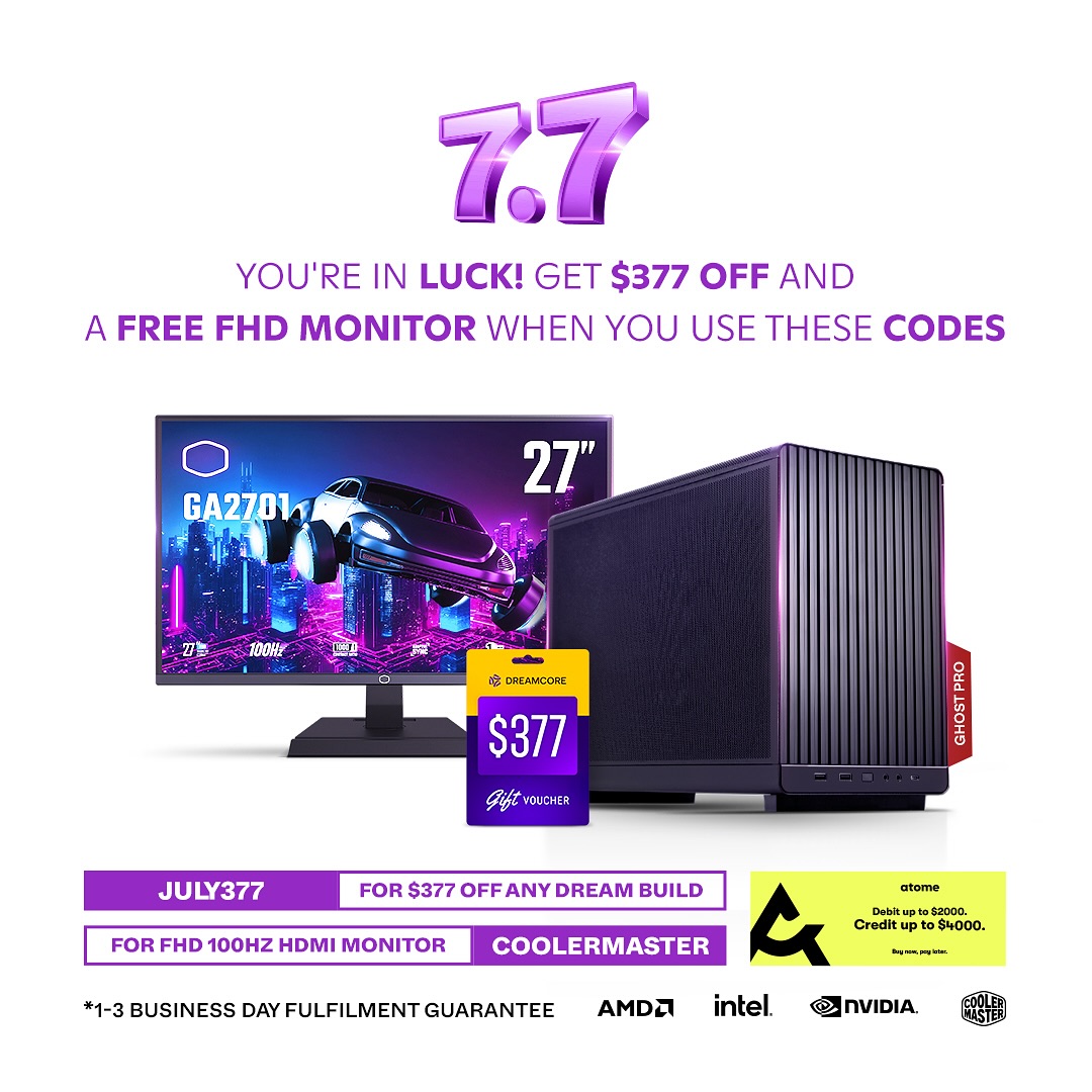 Dreamcore - Take a $377 OFF coupon code and a FREE monitor... | Facebook