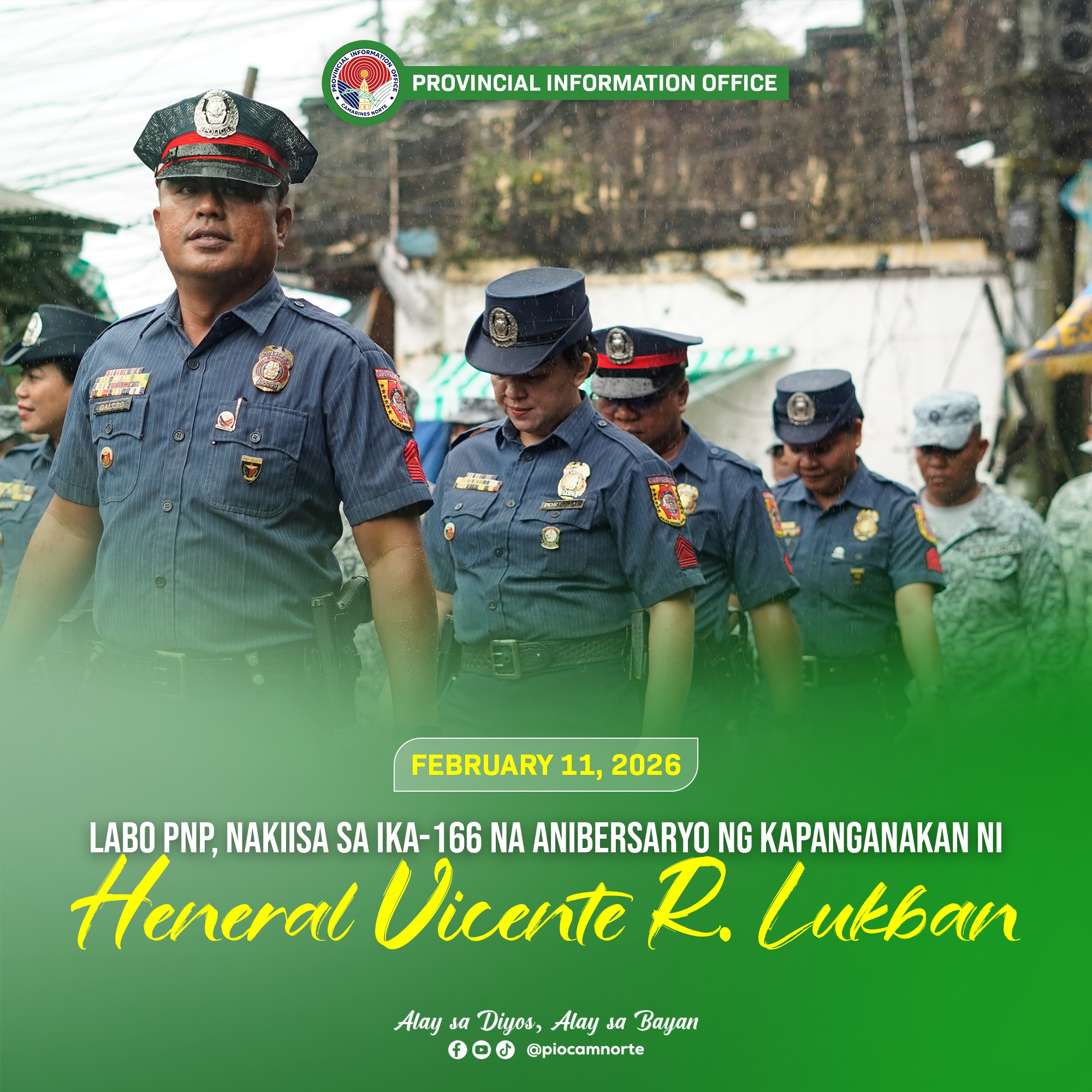 Camarines - 𝐋𝐀𝐁𝐎 𝐏𝐍𝐏, 𝐍𝐀𝐊𝐈𝐈𝐒𝐀 𝐒𝐀 𝐈𝐊𝐀-𝟏𝟔𝟔 𝐍𝐀 𝐀𝐍𝐈𝐁𝐄𝐑𝐒𝐀𝐑𝐘𝐎 𝐍𝐆 𝐊𝐀𝐏𝐀𝐍𝐆𝐀𝐍𝐀𝐊𝐀𝐍 ...