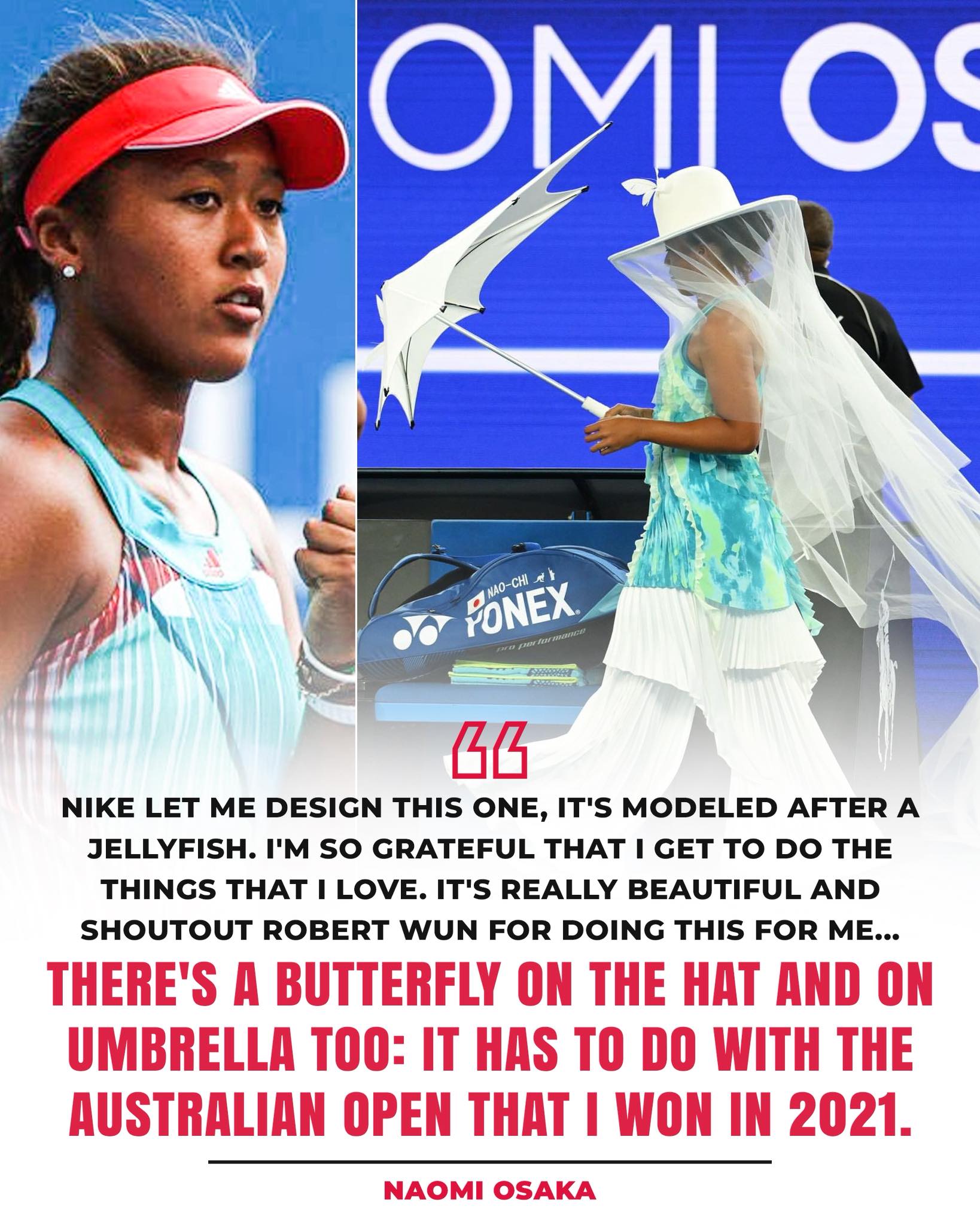 Tennis shop - From jellyfish inspiration to butterfly... | Facebook