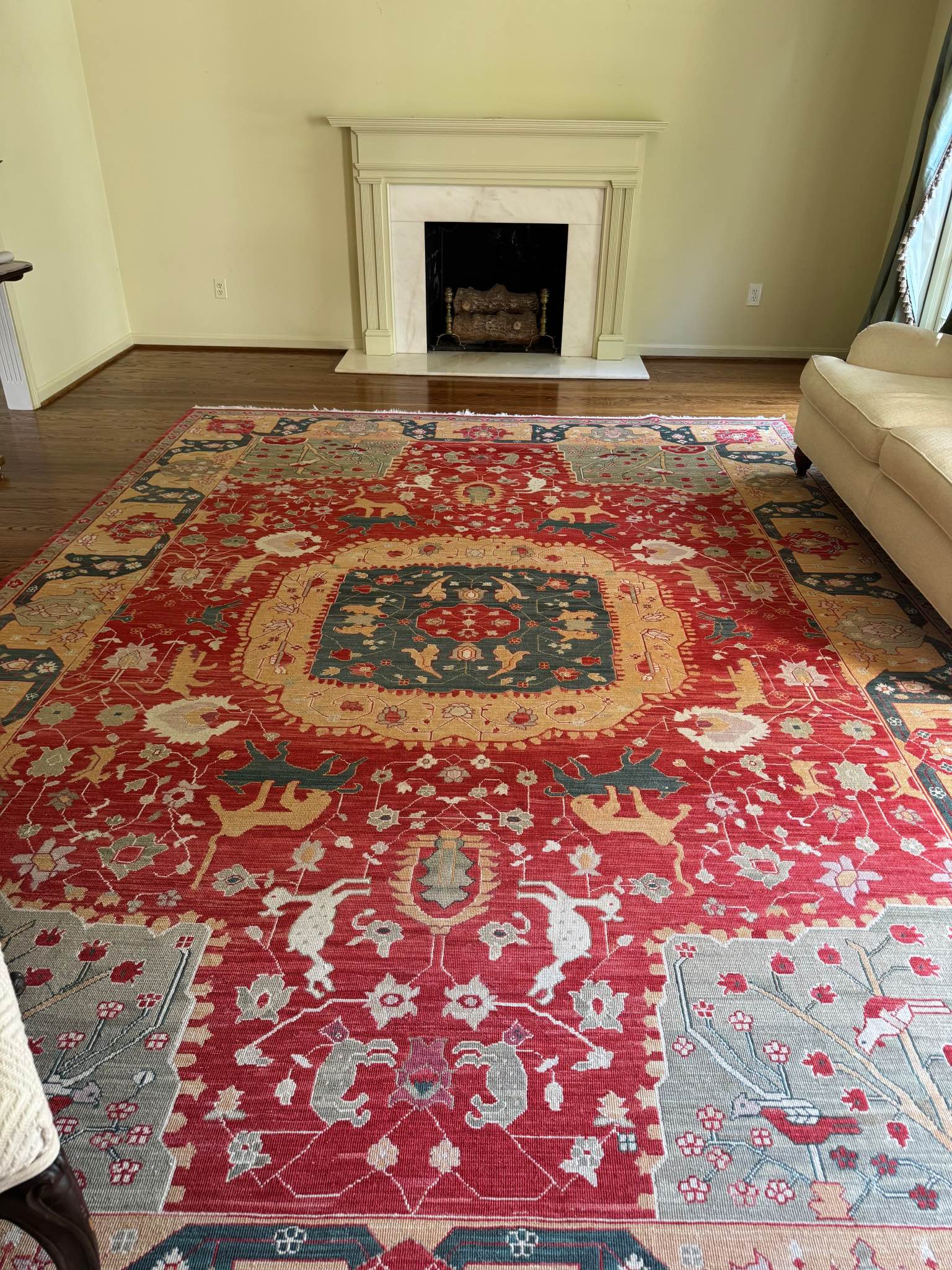 Vintage Large Red Patterned Area Rug - Area Rugs - Crossgate, Kentucky ...