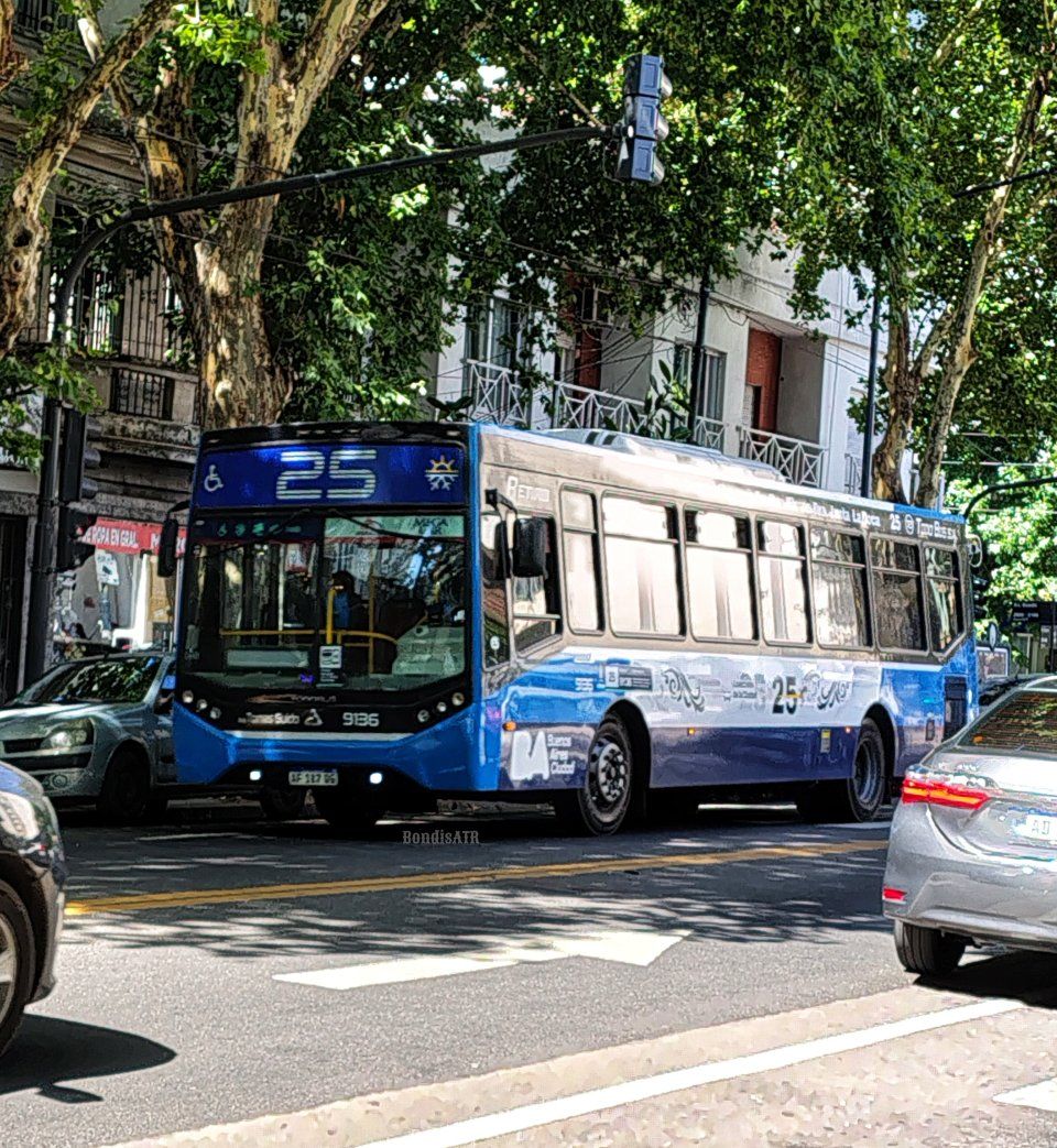 Bondis - Línea 25 nuevo interno 9136 Rara pero nueva incorporación Ex ...