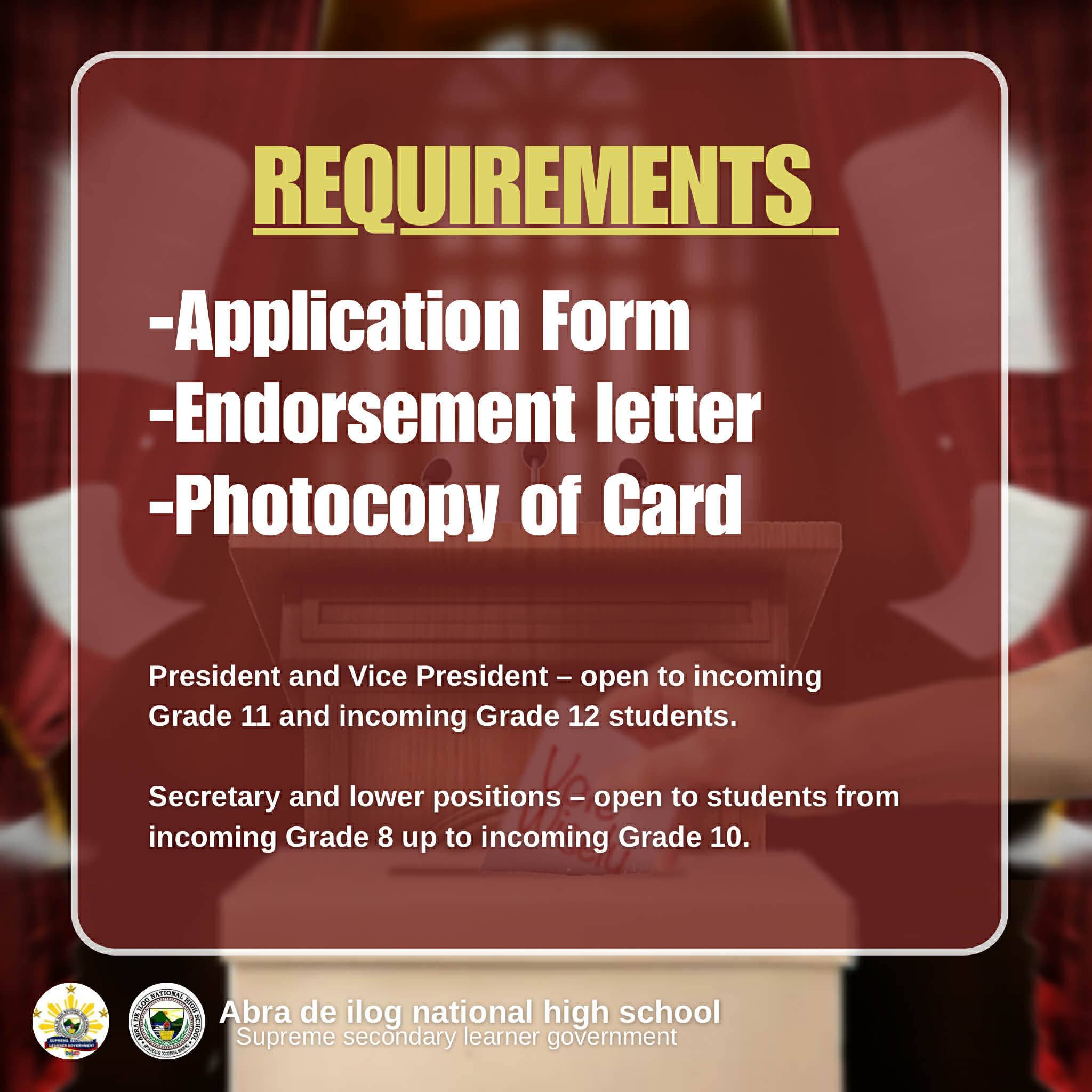 Abra de Ilog National High School Supreme Student Government | Abra de Ilog