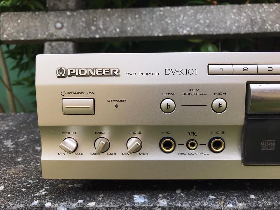 🔴Sold Out🔴 PIONEER DV-K101 DVD Player 2 Mics Input Karaoke Mode
