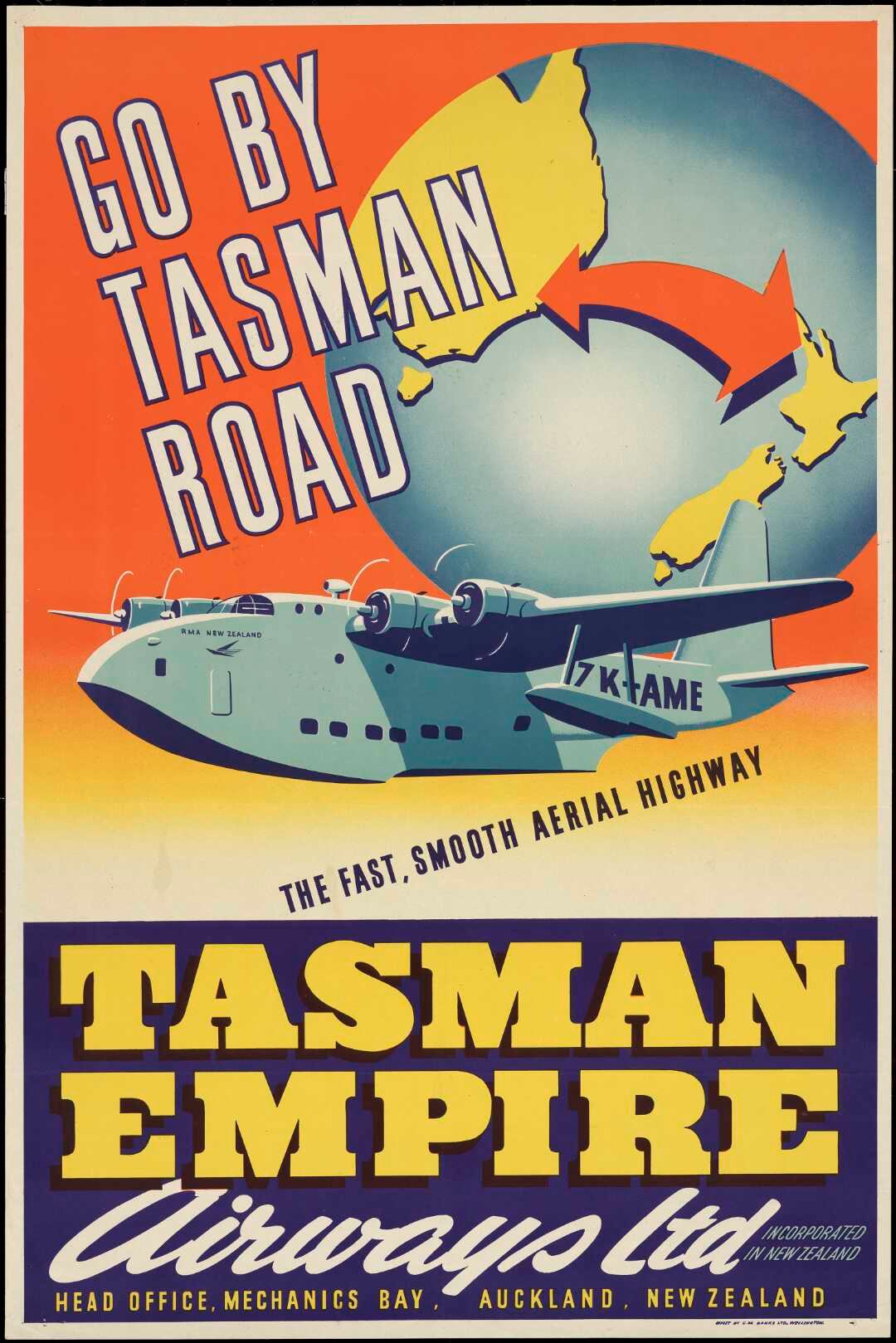 National - “Go by Tasman Road. The fast, smooth aerial highway ...