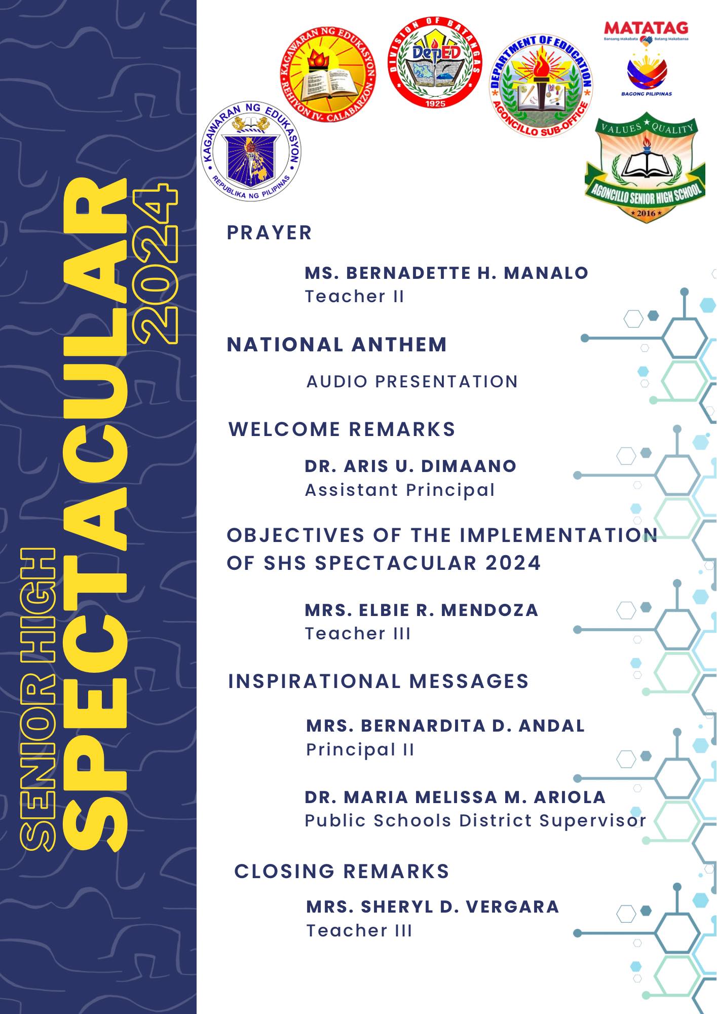 DepEd - Agoncillo SHS Spectacular 2024 kicked off today, March 1, in ...