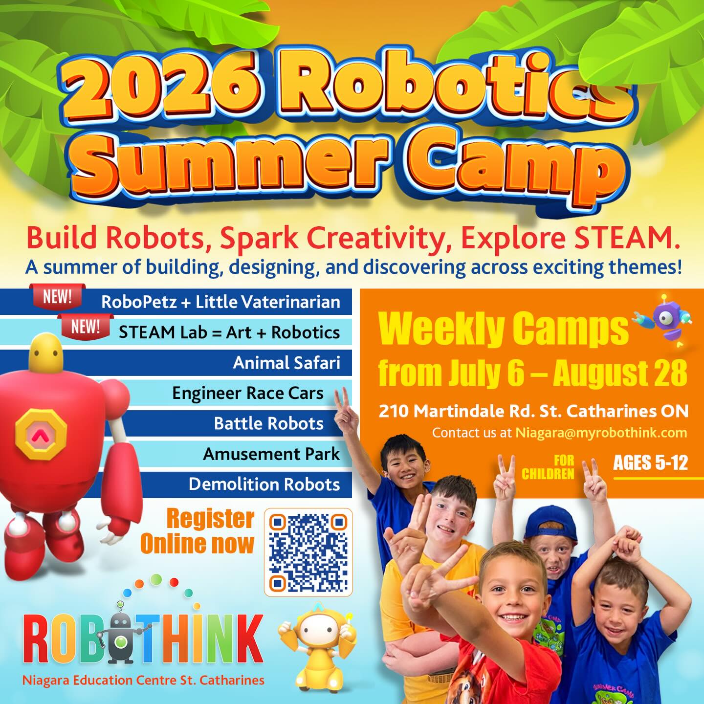 RoboThink - 🤖🌞 2026 Robotics Summer Camp — Registration Now Open! 🌞🤖 ...