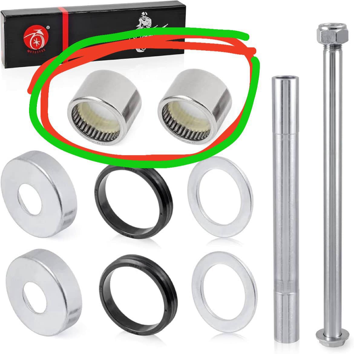 Tusk Linkage Bearing Rebuild Kit Bearings Fits KAWASAKI KX450 KX450X