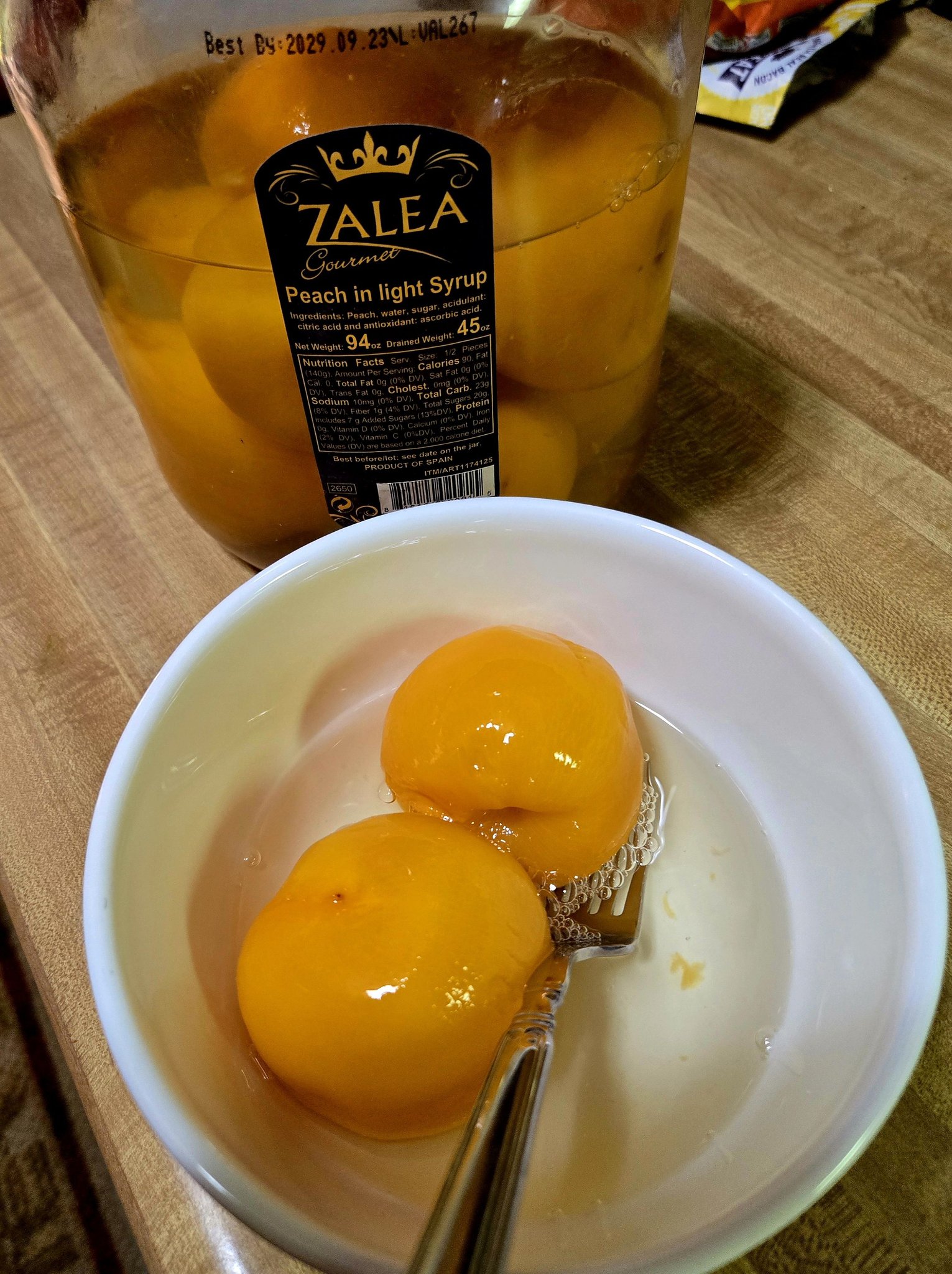 Costco's Zalea jarred peaches are a big hit with regular customers