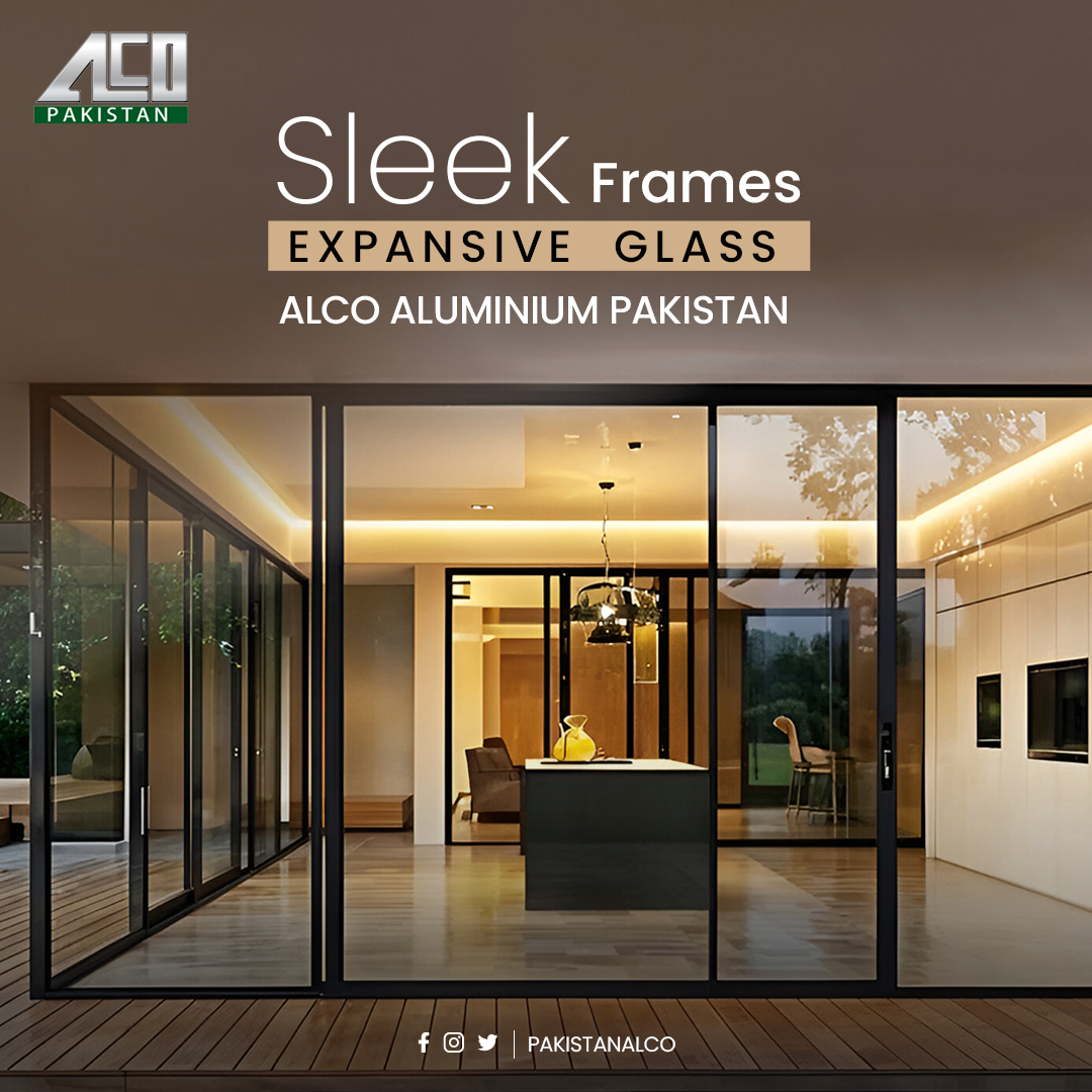 Pakistan - Modern minimalist aluminium frames with large glass panels ...