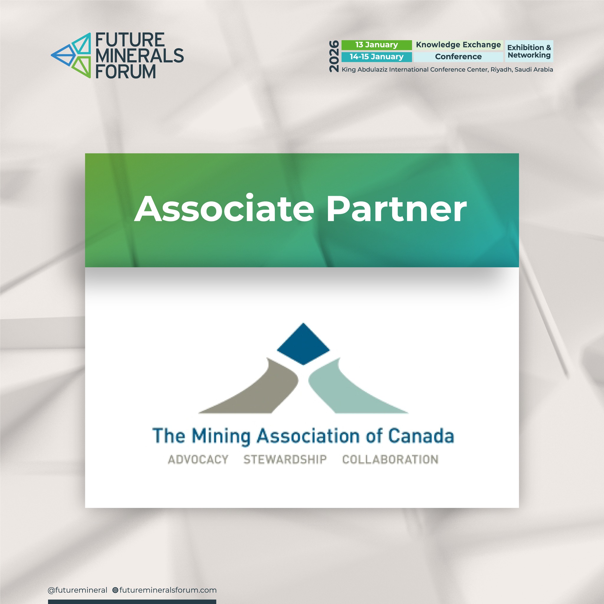 Future - We are pleased to welcome Mining Association of Canada as an ...