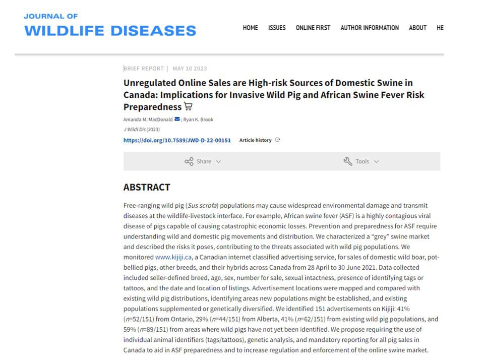 New paper out with Dr. Ryan Brook. This is a gap in AFS preparedness ...