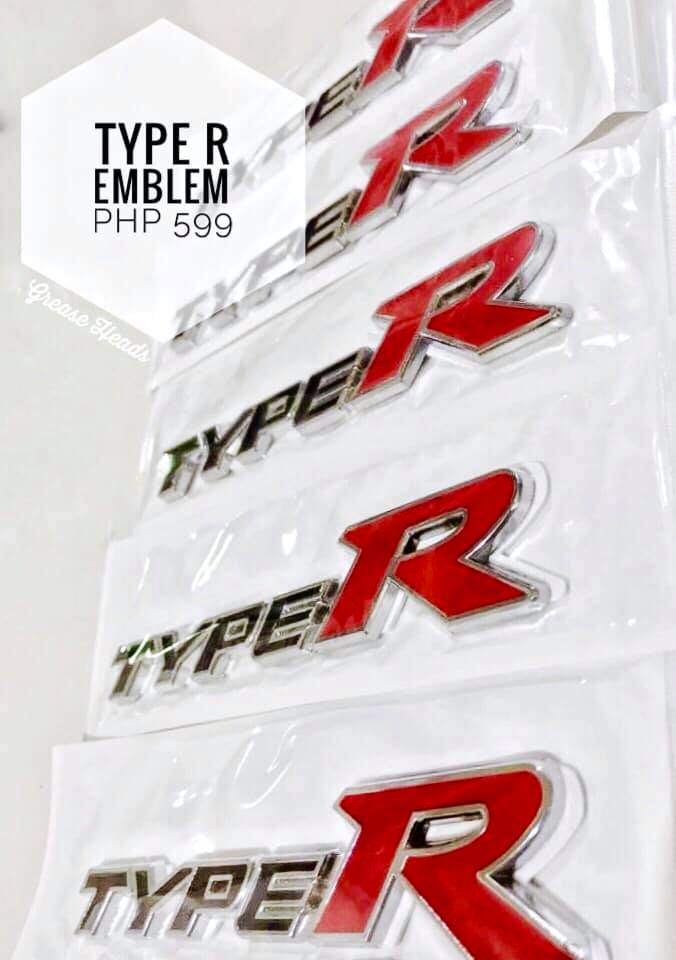 Grease Heads Car Accessories and Led Lights - ‼️TYPE R EMBLEM‼️ ...