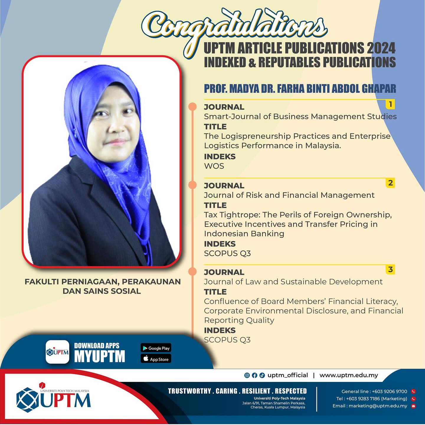 Congratulations to... - Universiti Poly-Tech Malaysia - UPTM