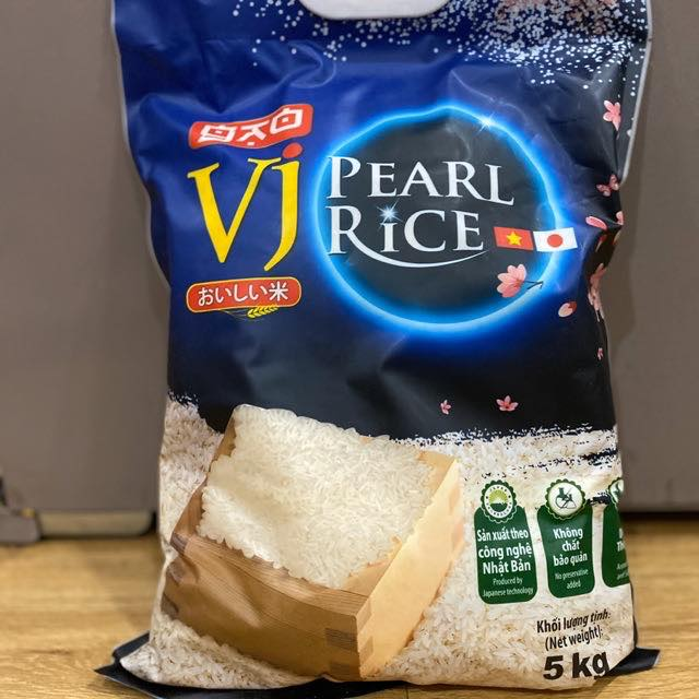Gạo Vinaseed VJ Pearl Rice gói 5kg 160k -Xuất xứ :Việt Nam - Hạn sử ...