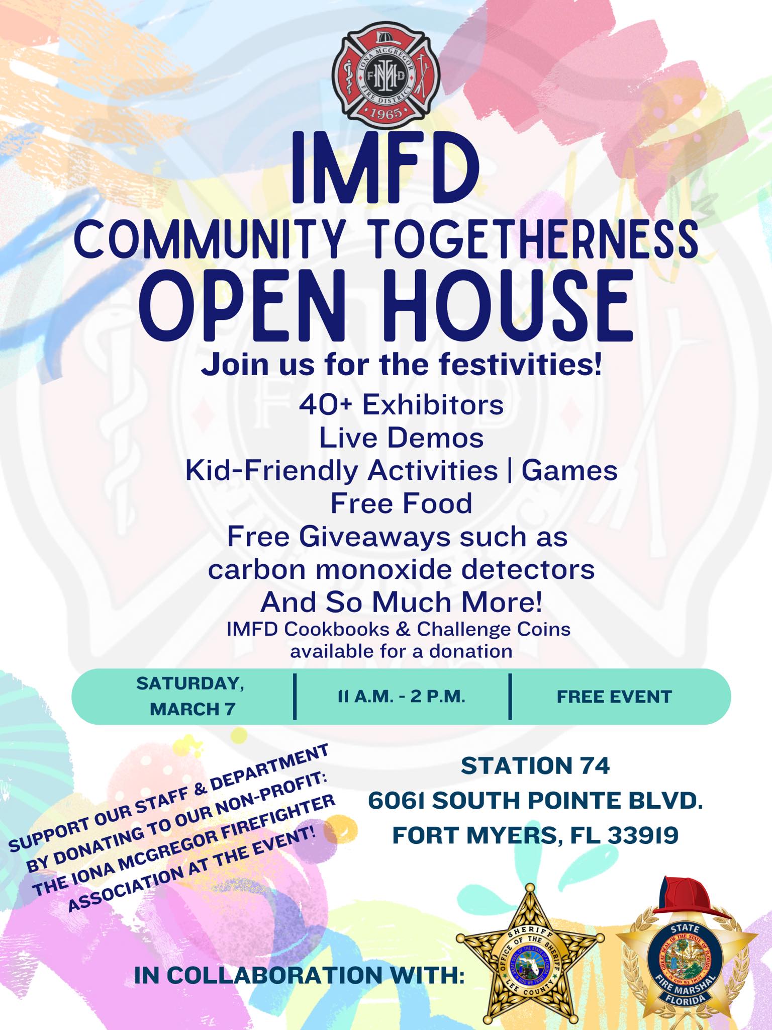 Iona - MARK YOUR CALENDARS! We are excited to announce our IMFD ...