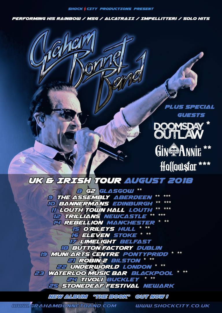 The Graham Bonnet Band is going on tour! After a protracted