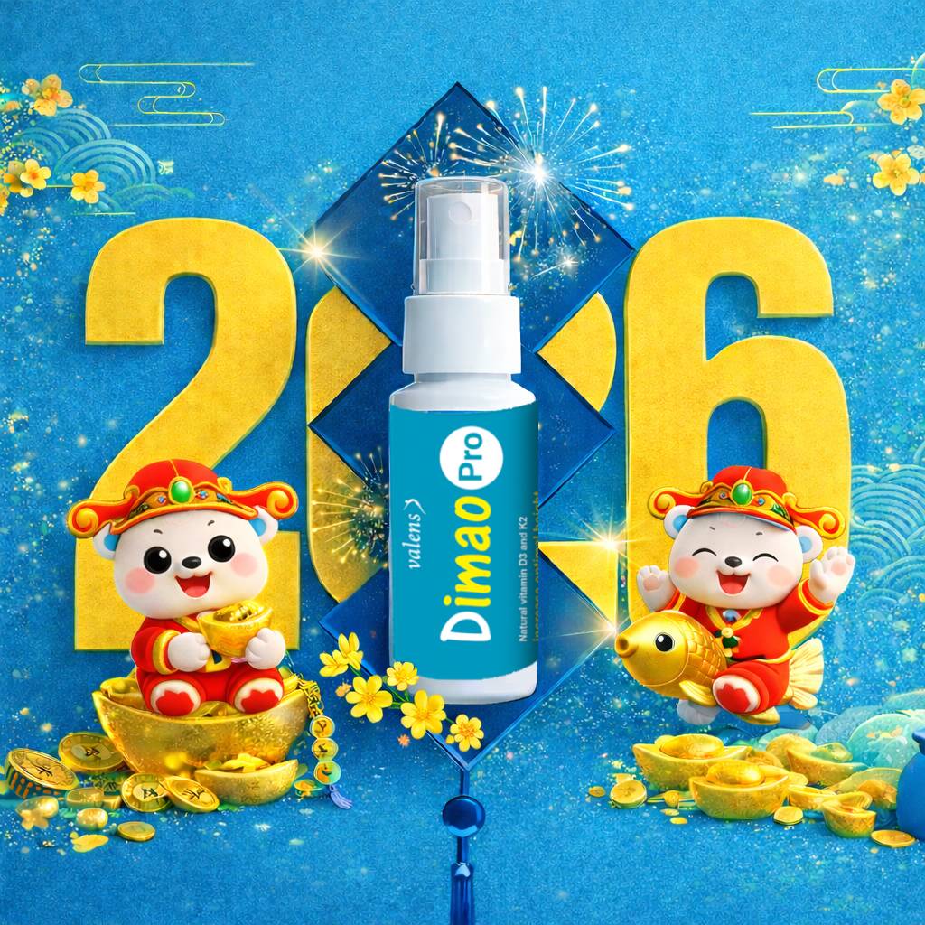 Bé thích được xịt lắm mẹ ơi, bổ sung Dimao Pro D3K2 cho con ngay nhé ...