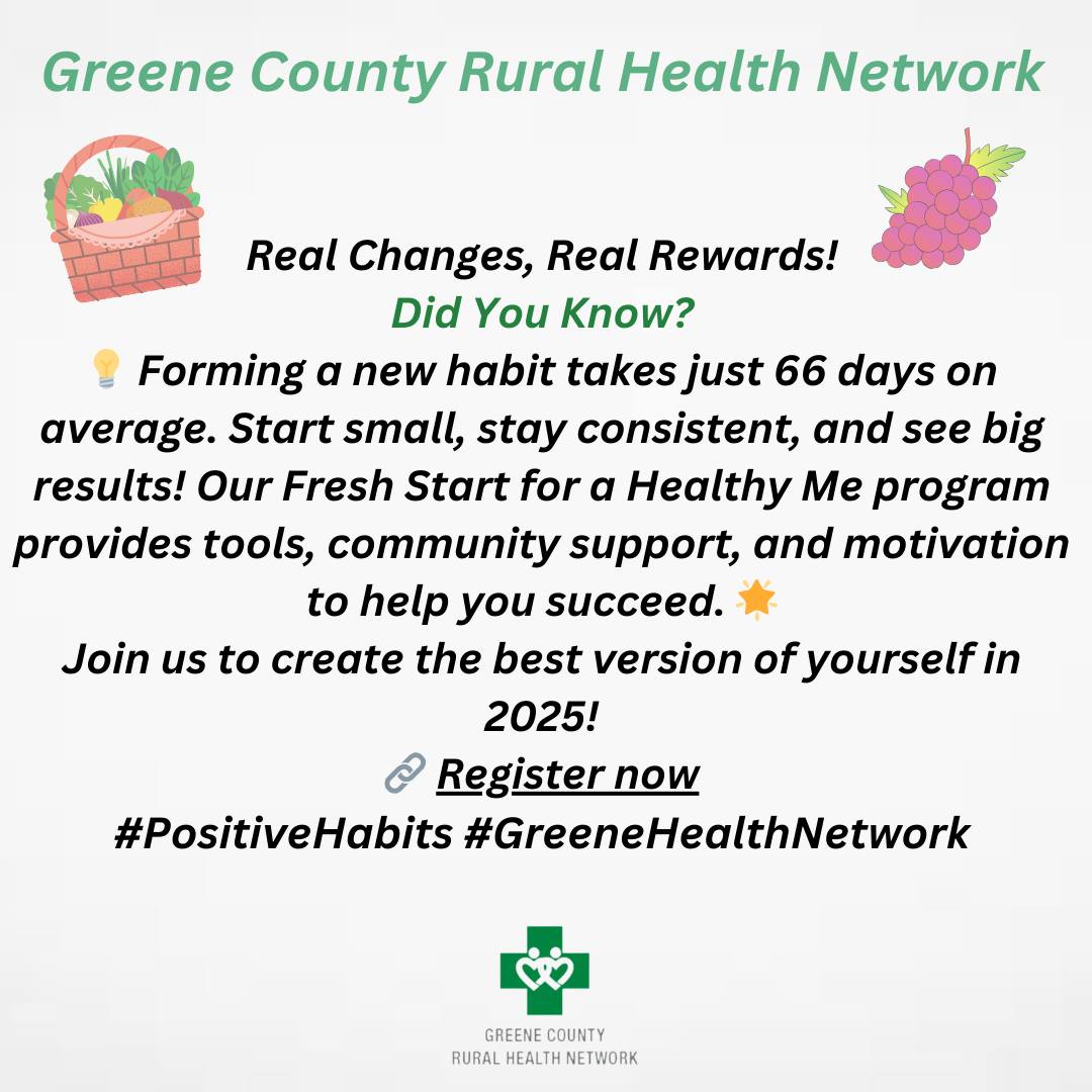 Greene County Rural Health Network - Registration for the 2025 Fresh ...